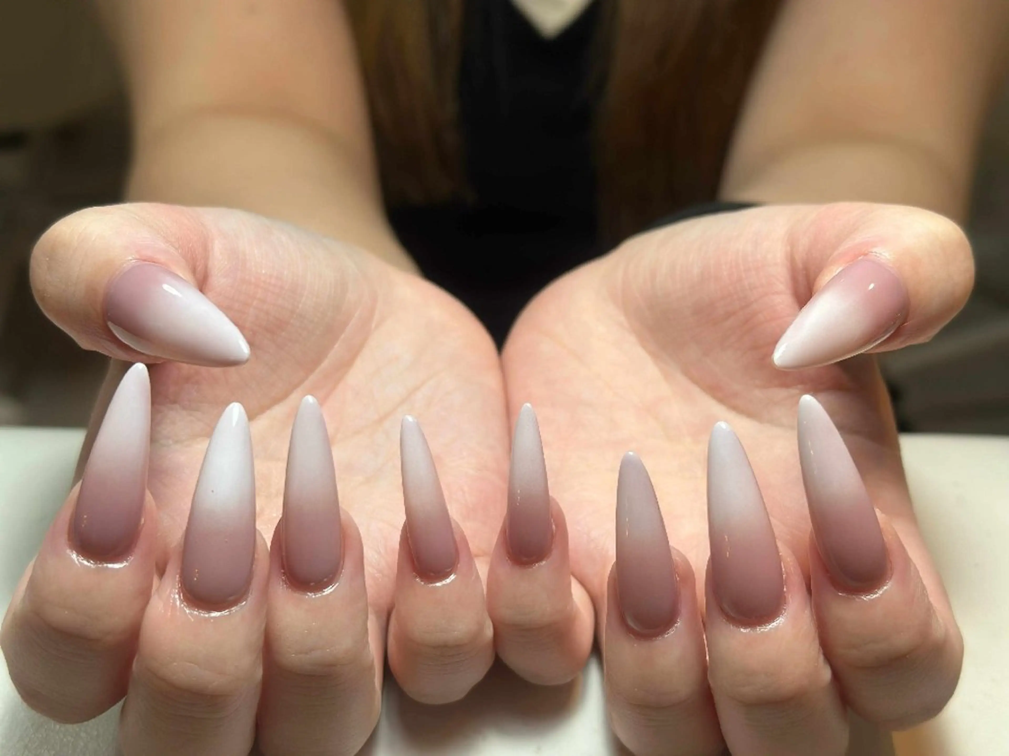 ネイル アートネイル 成人式 ジェルネイル ニュアンスネイル 夏ネイル Nie Nail Shinokuboのネイルデザイン