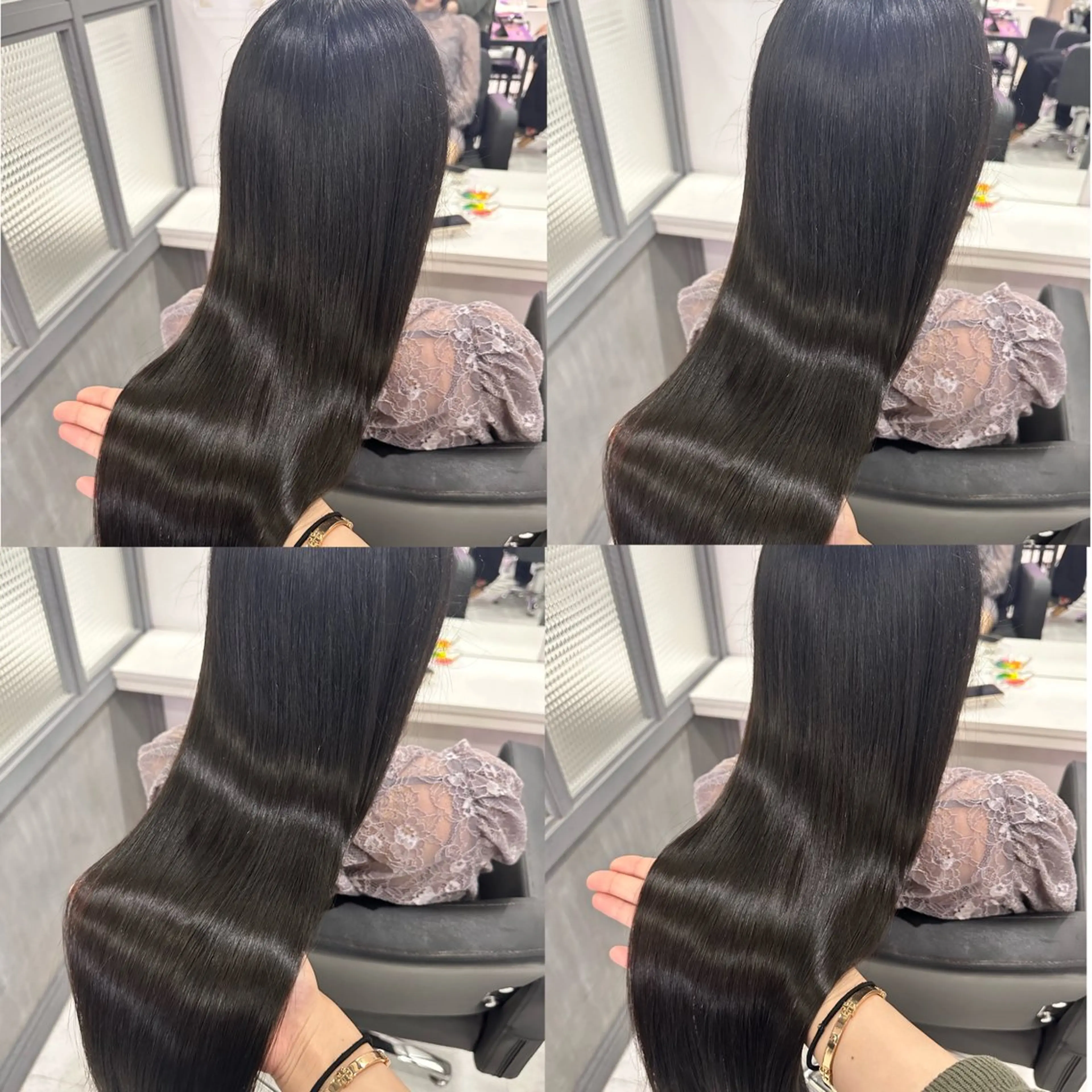 ロング トリートメント 髪質改善×矯正🫧 韓国ヘアasamiのヘアスタイル