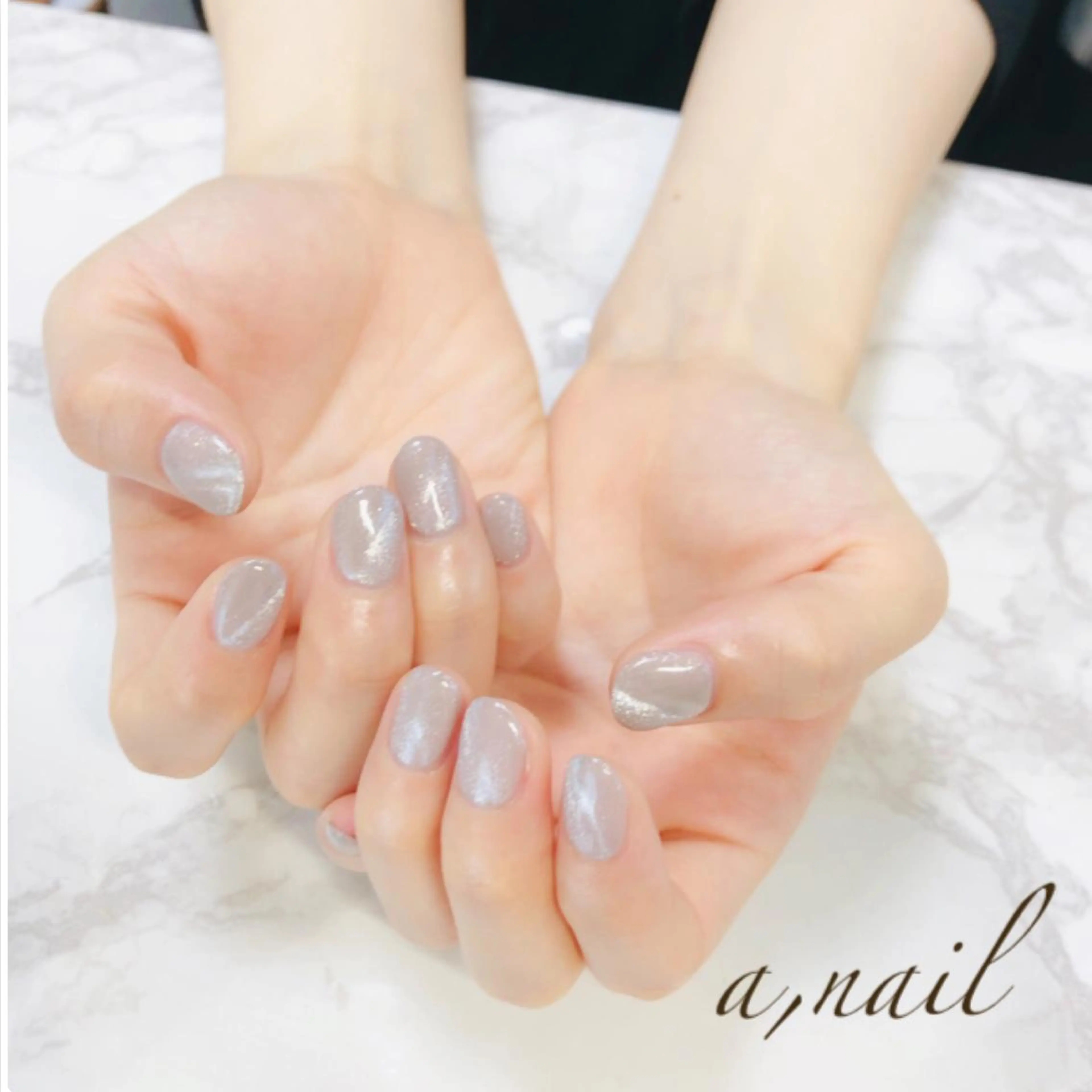 ネイル フットネイル ジェルネイル グラデーション ラメ(グリッター) ラメグラデーション ハンドネイル ネイルサロン エーネイルのネイルデザイン