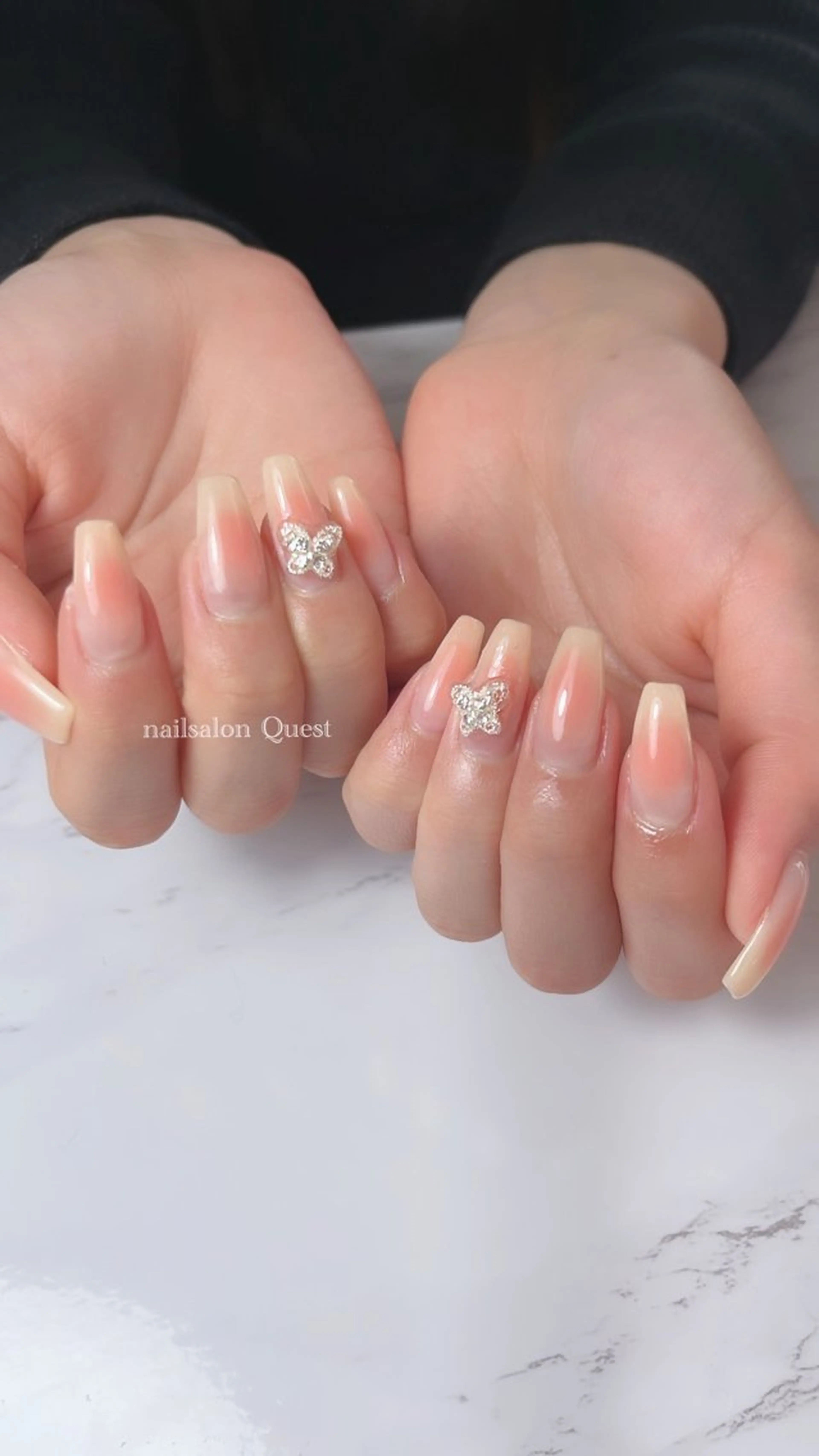 ネイル チークネイル 春ネイル ハンドネイル nailsalon Questのネイルデザイン