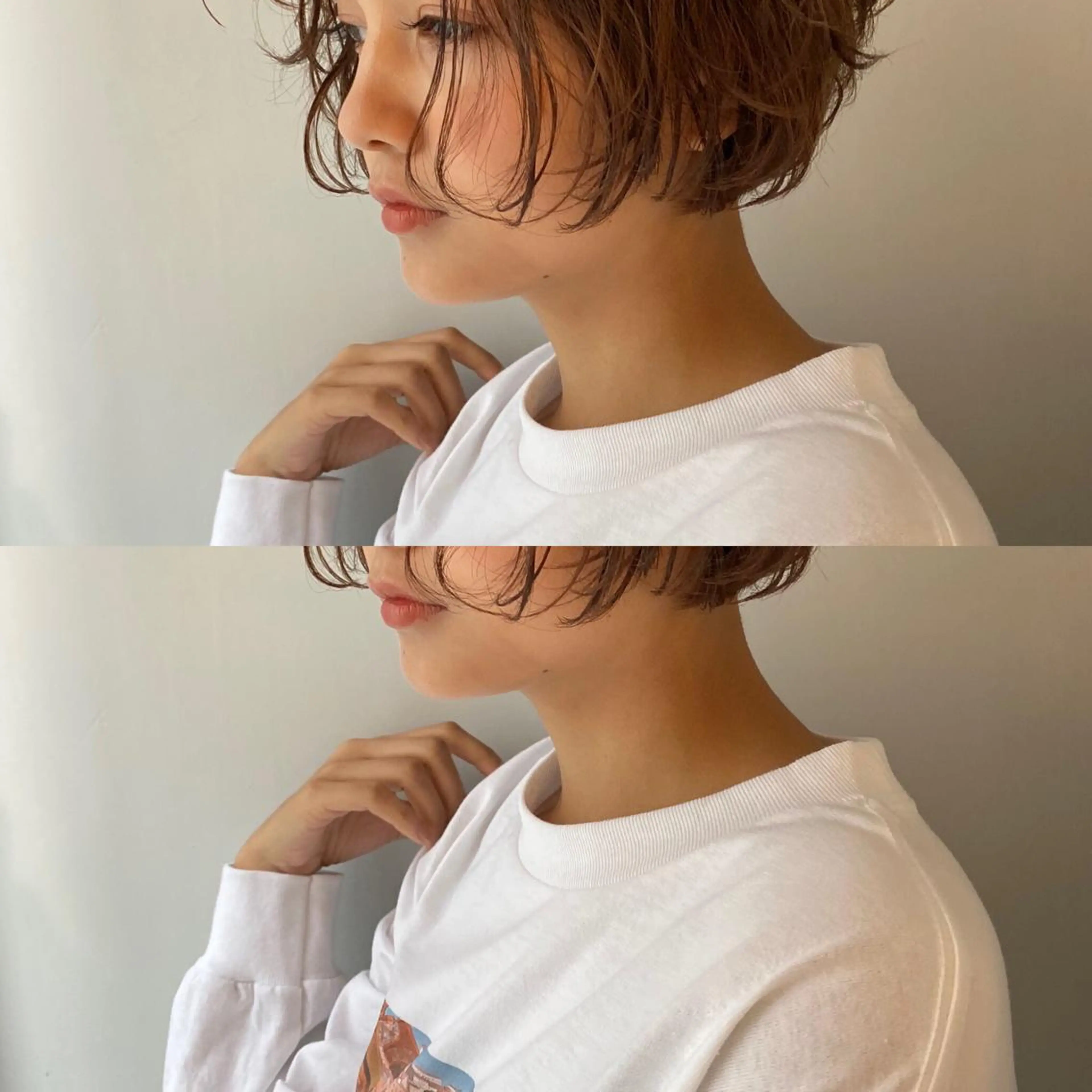 ミディアム パーマ ヘアアレンジ ショートボブ💗 ヤマネシオリのヘアスタイル