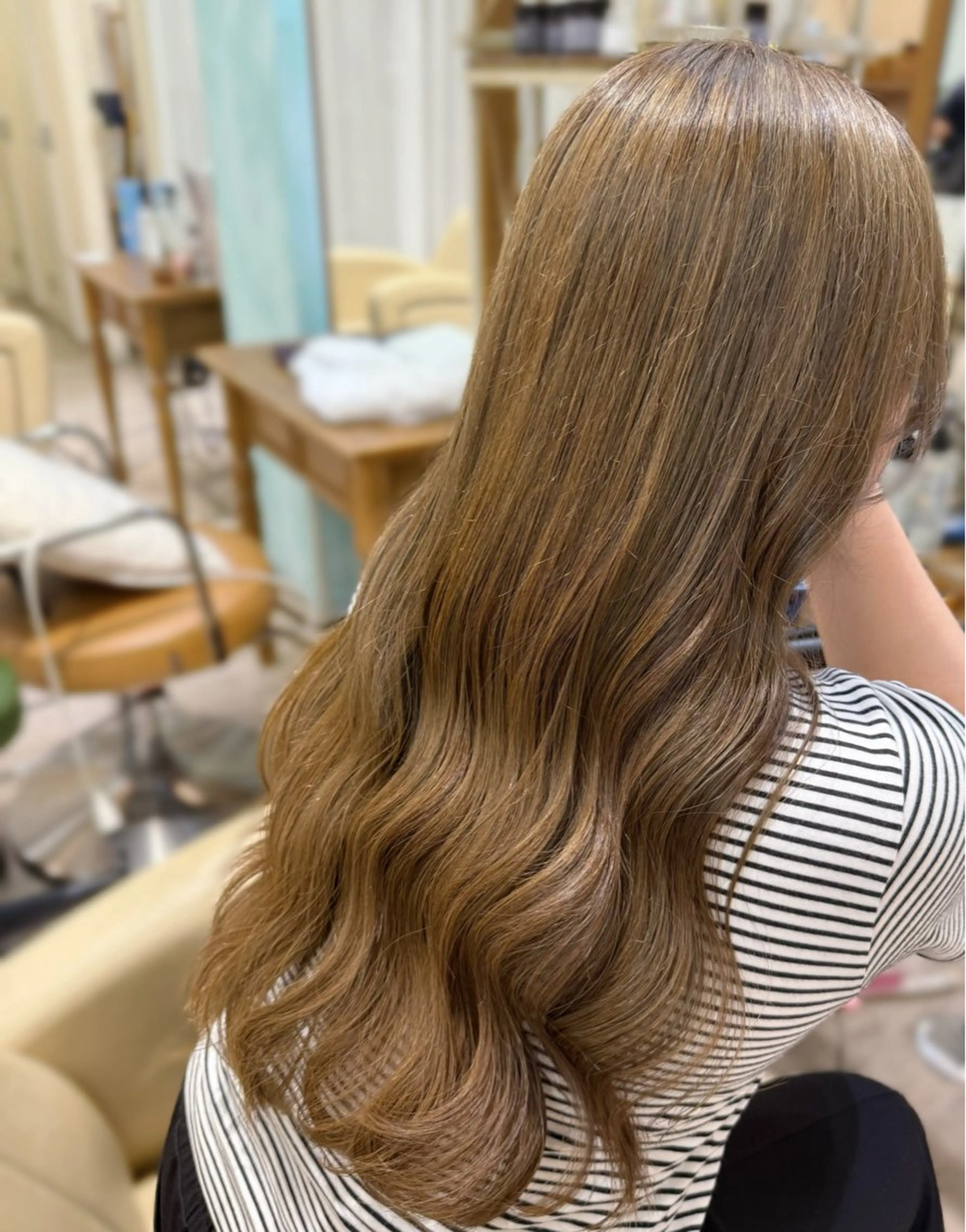 ロング カラー ヘアカラー 吉澤 珠里のヘアスタイル