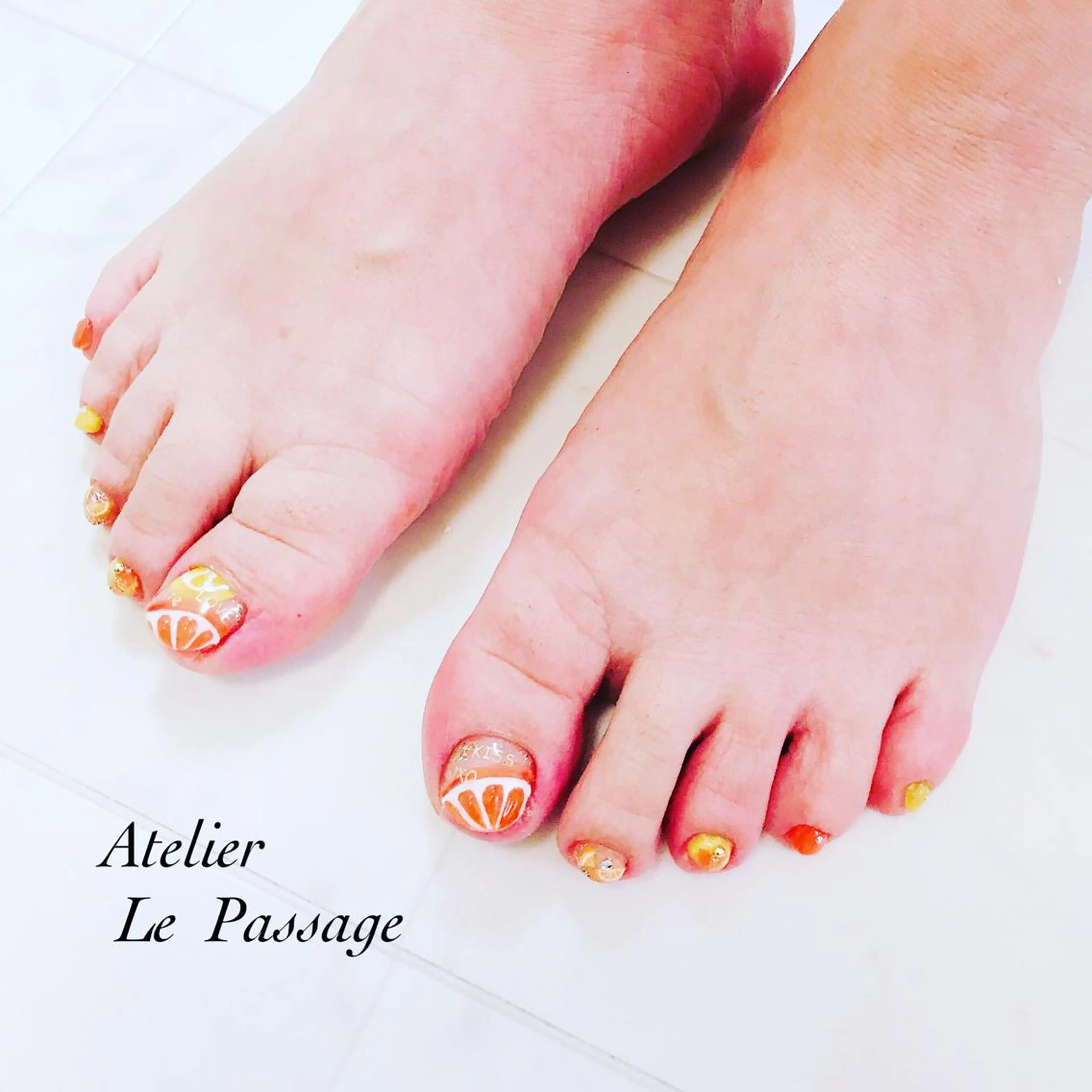 ネイル フットネイル 夏ネイル Atelier Le Passage所属・h nakatsukaのネイルデザイン