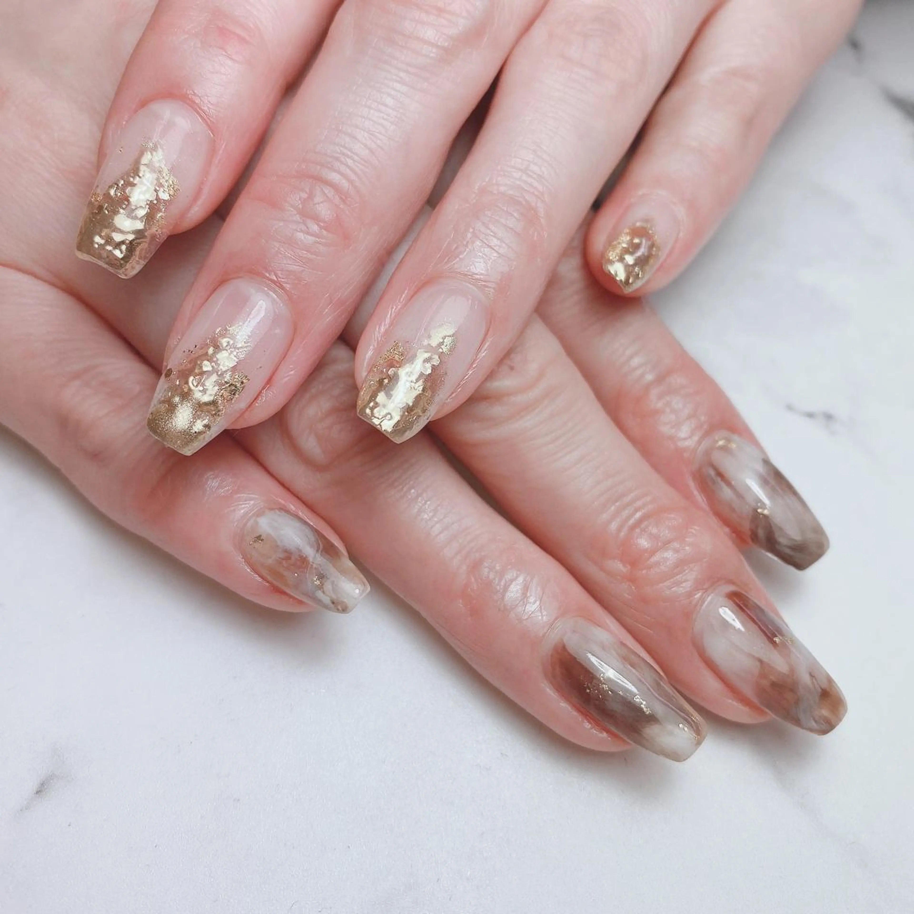 ネイル 持ち込み 石原 夕華のネイルデザイン