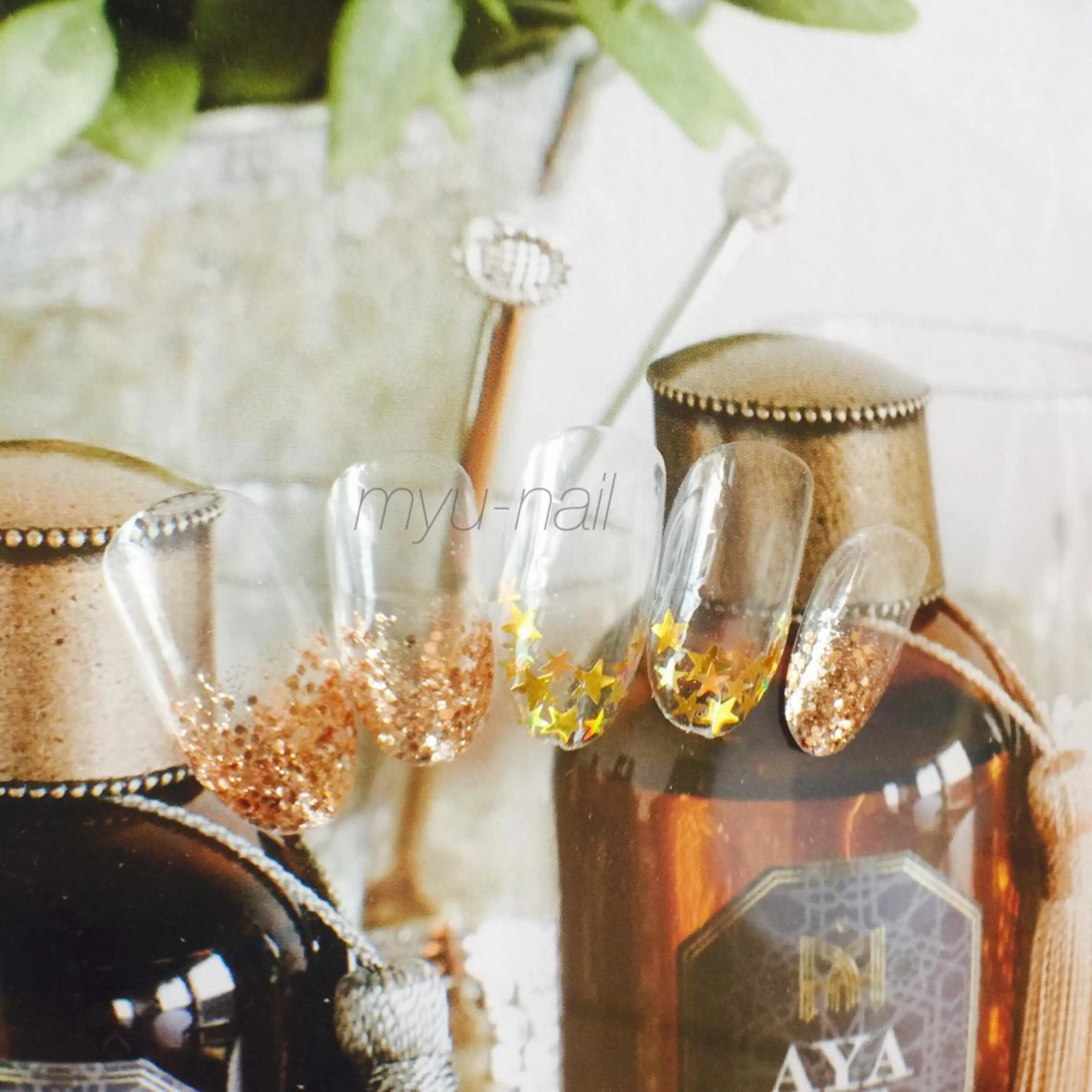 ネイル ホログラムネイル ラメ(グリッター) ネイルチップ ホームサロン myu-nailのネイルデザイン