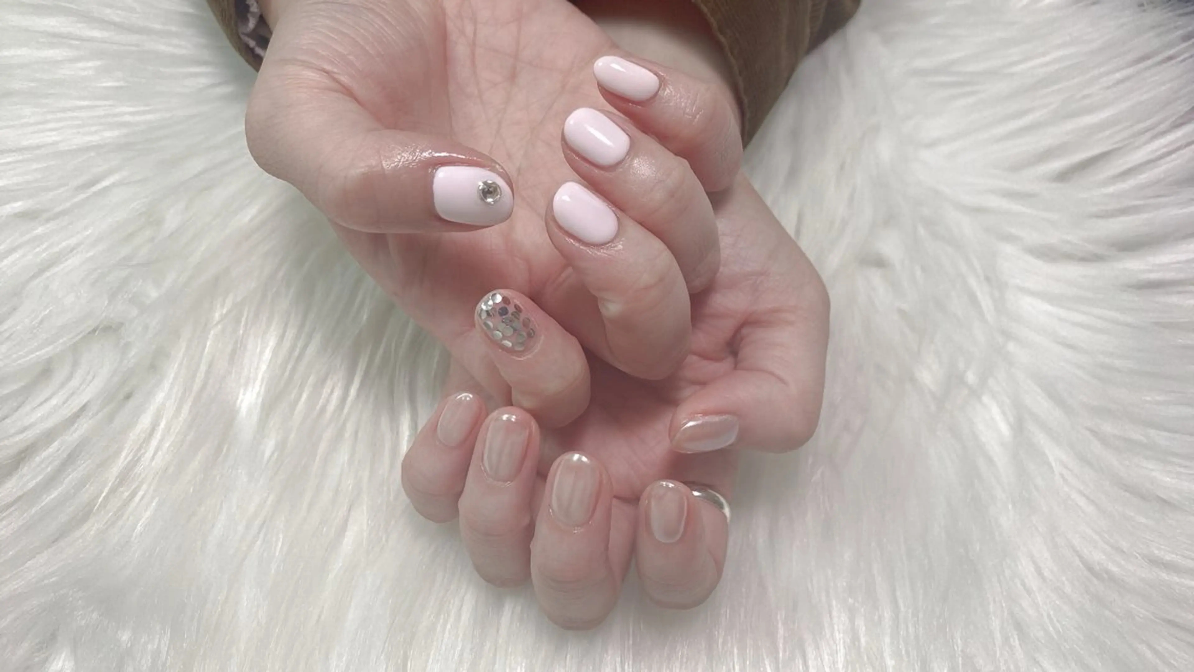 ネイル ハンドネイル オーシャン スカルプネイルサロンのネイルデザイン