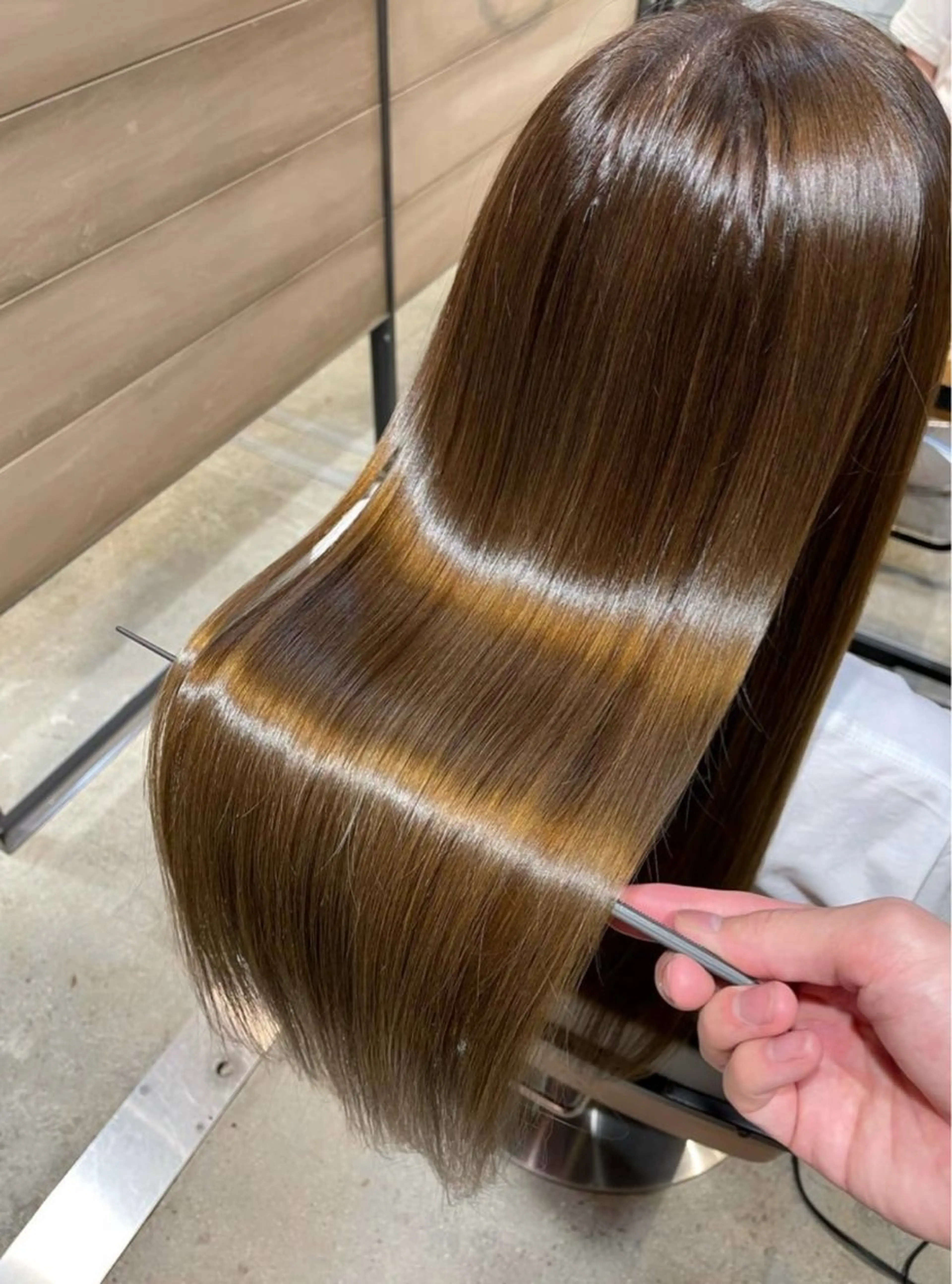 ロング ヘアカラー 縮毛矯正 🍀火曜以外予約⭕ 安藤澪央☘️のヘアスタイル