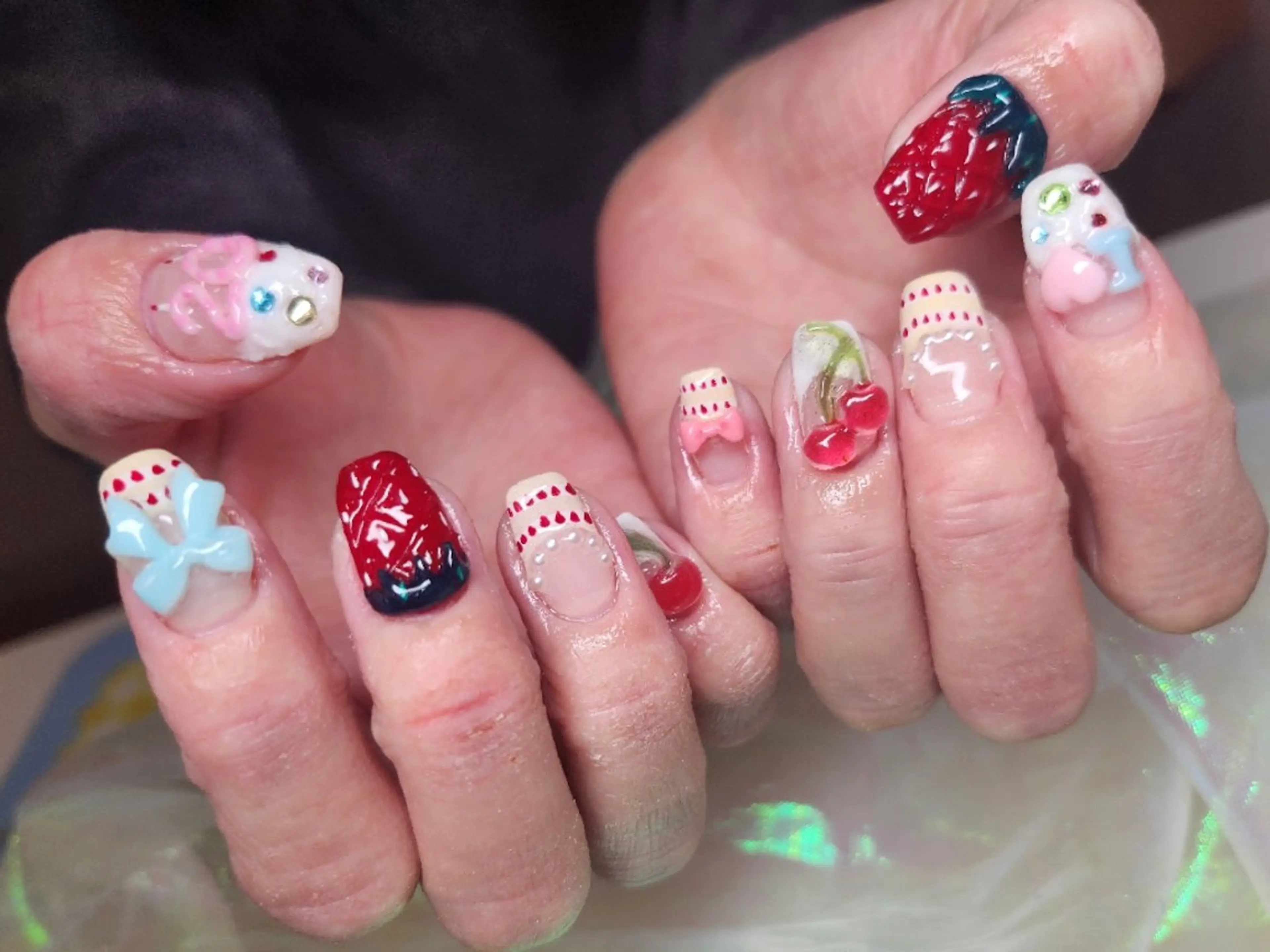 ネイル アートネイル ハンドネイル 💜bora .のネイルデザイン