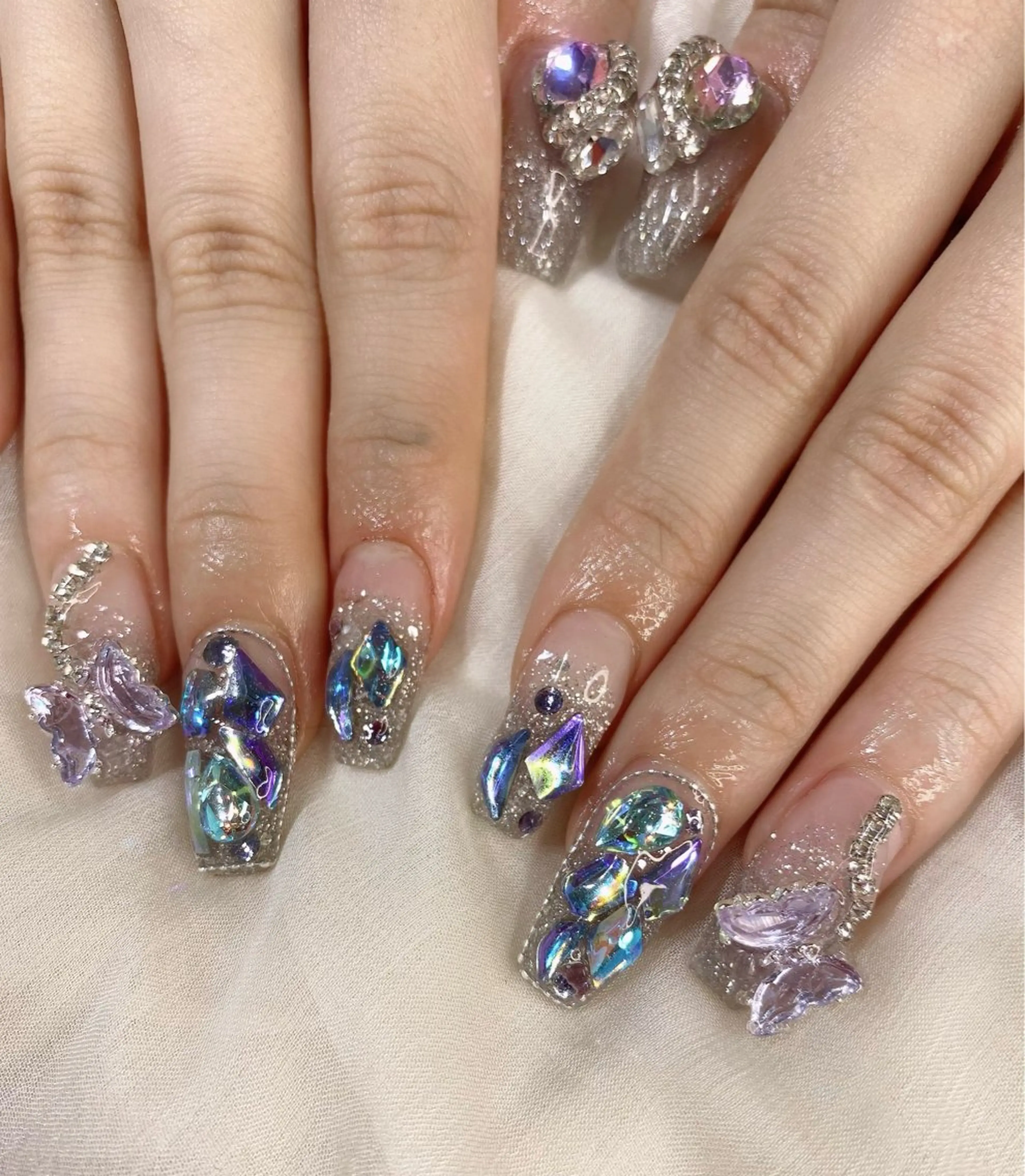 セミロング ハンドネイル JNA認定講師🌸 RIEのネイルデザイン