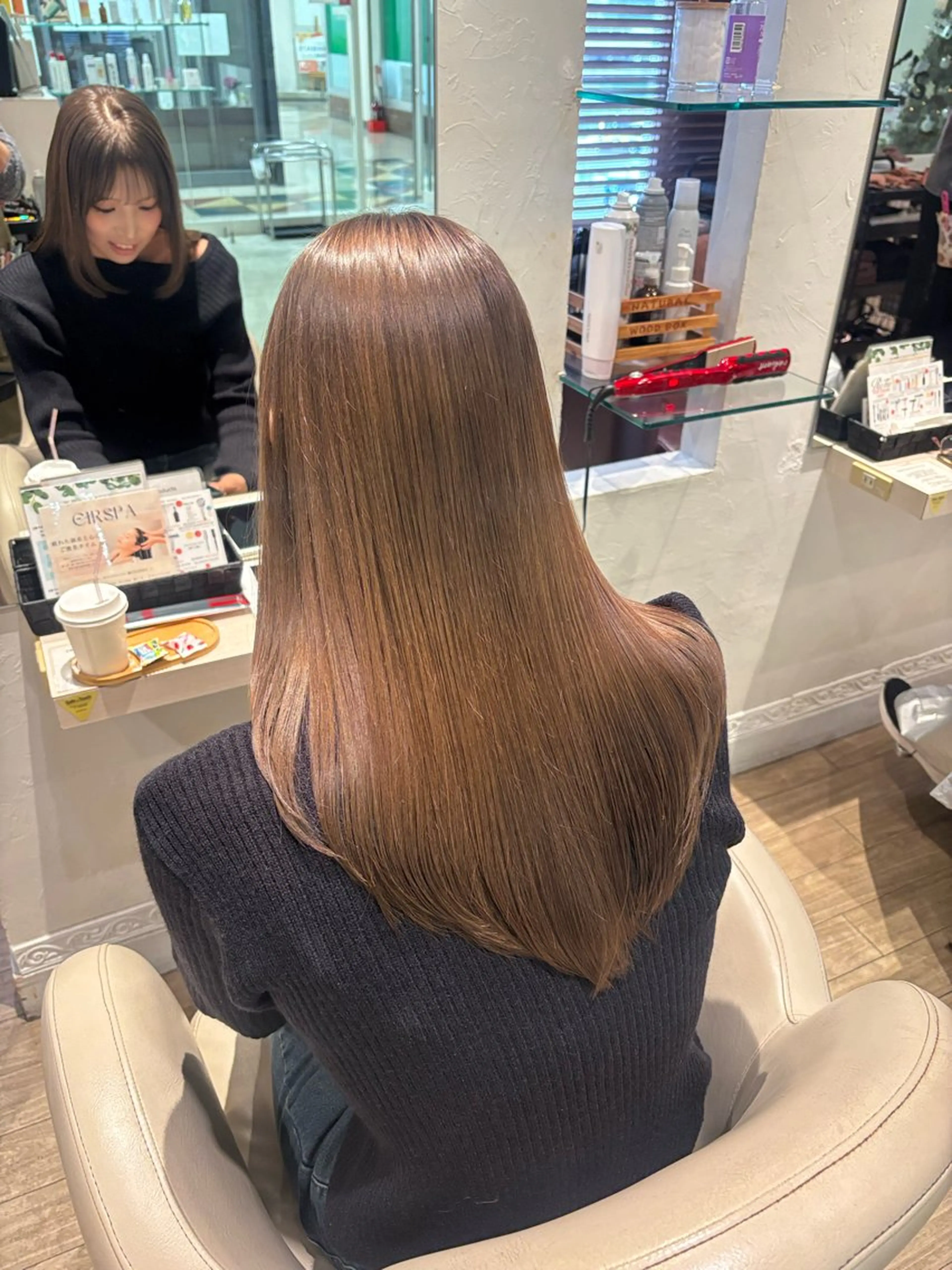 カラー ブリーチ 透明感カラー ブリーチなしカラー はるか/阪急茨木/髪 質改善/透明感カラーのヘアスタイル