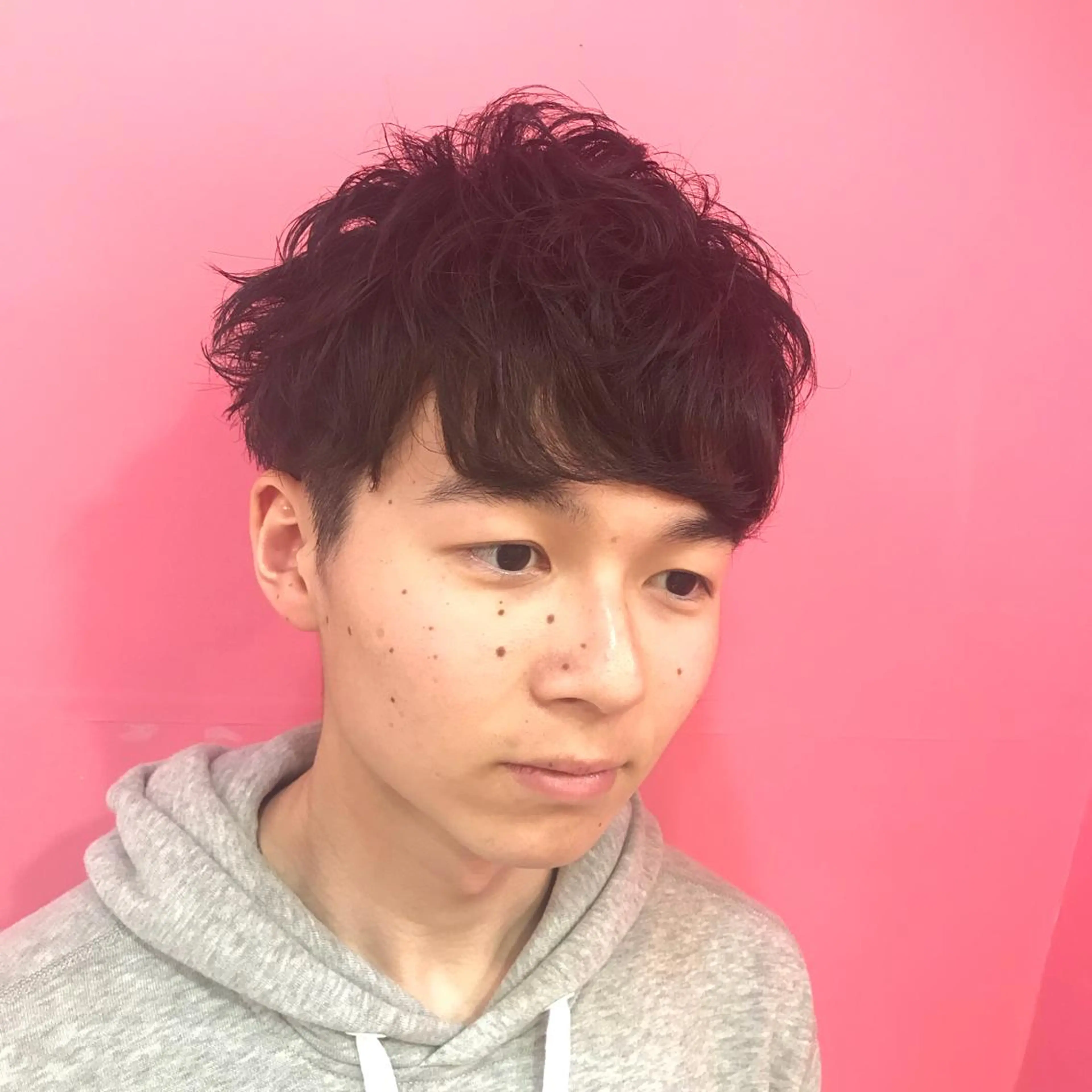 ショート パーマ メンズ マッシュ カット Vir by browのヘアスタイル