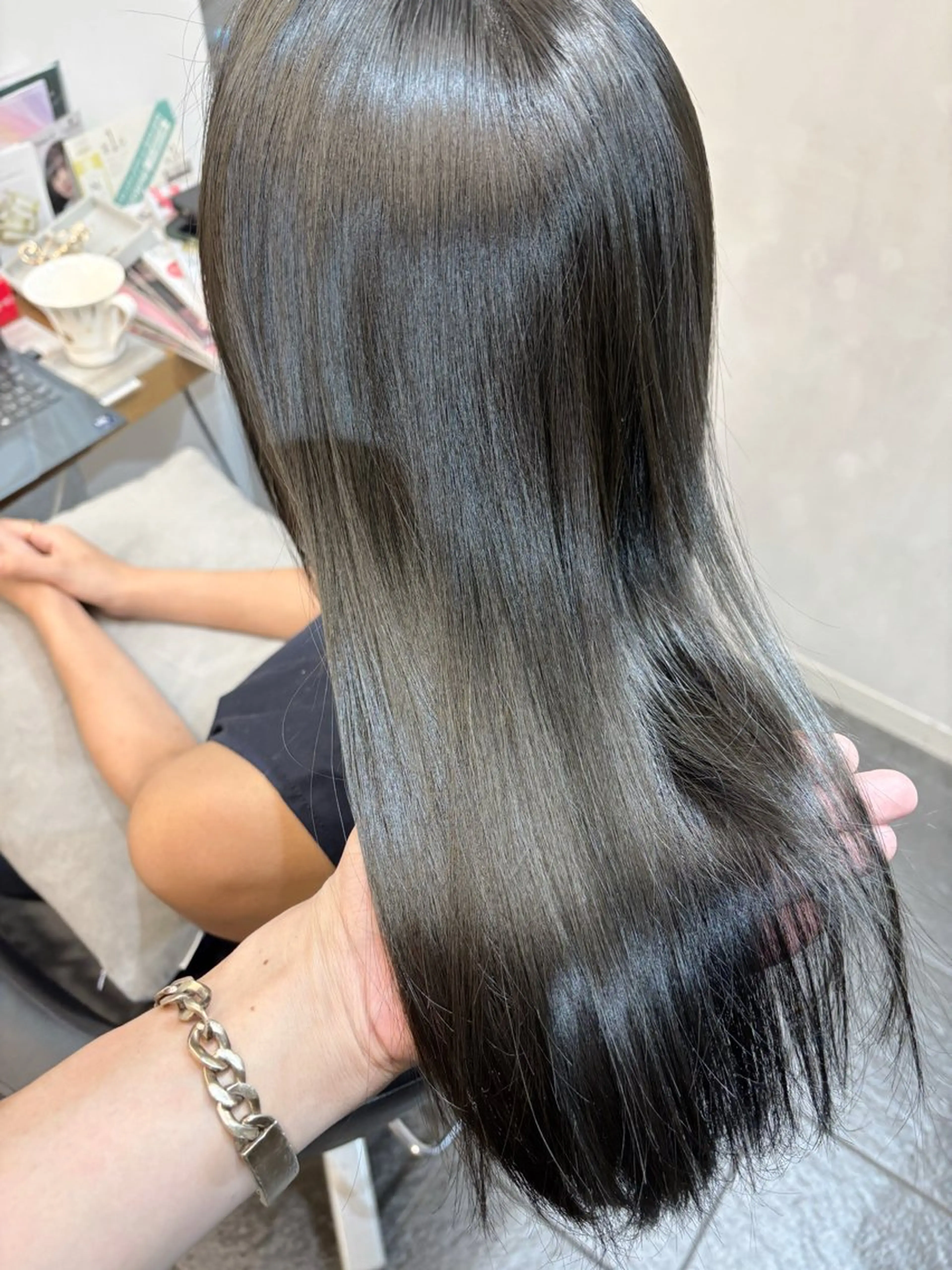 カラー グレージュ オリーブグレージュ オリーブグレー ヘアカラー トリートメント ヘッドスパ グレージュ/髪質改善 Yamato.hのヘアスタイル