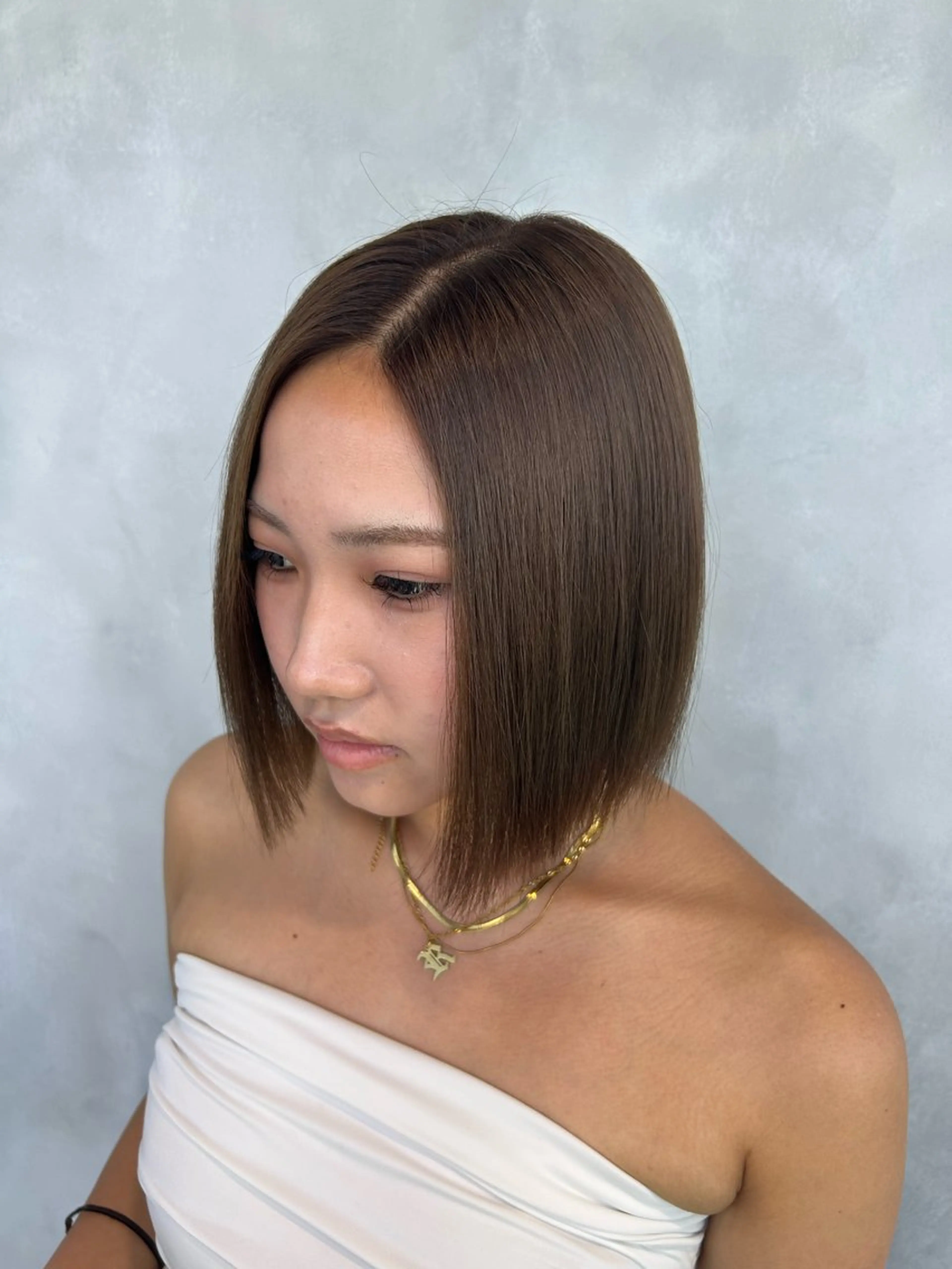 ショート カラー グレージュ 茅ヶ崎/ハイトーン/ Ramuのヘアスタイル