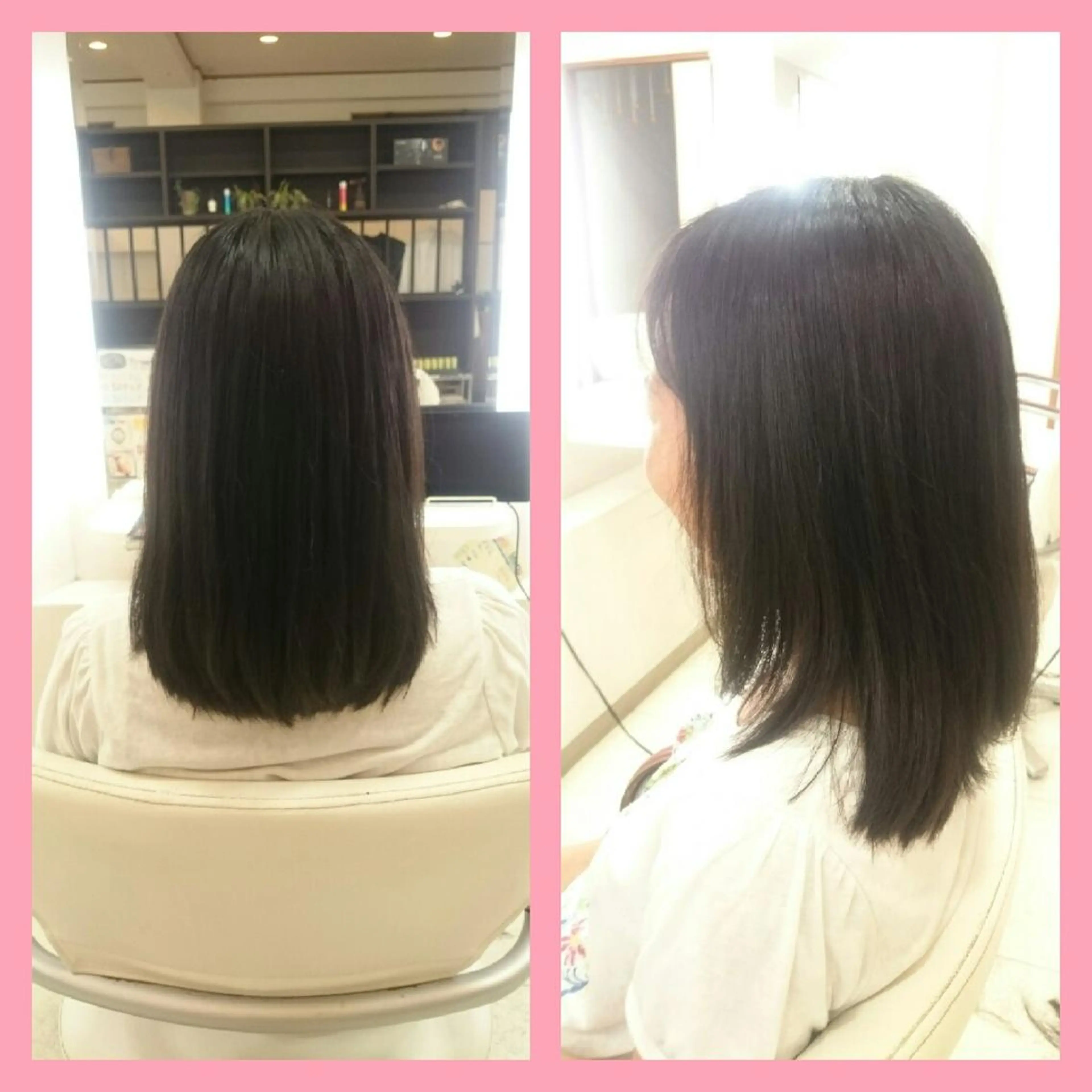 セミロング キンジョウ エナミのヘアスタイル