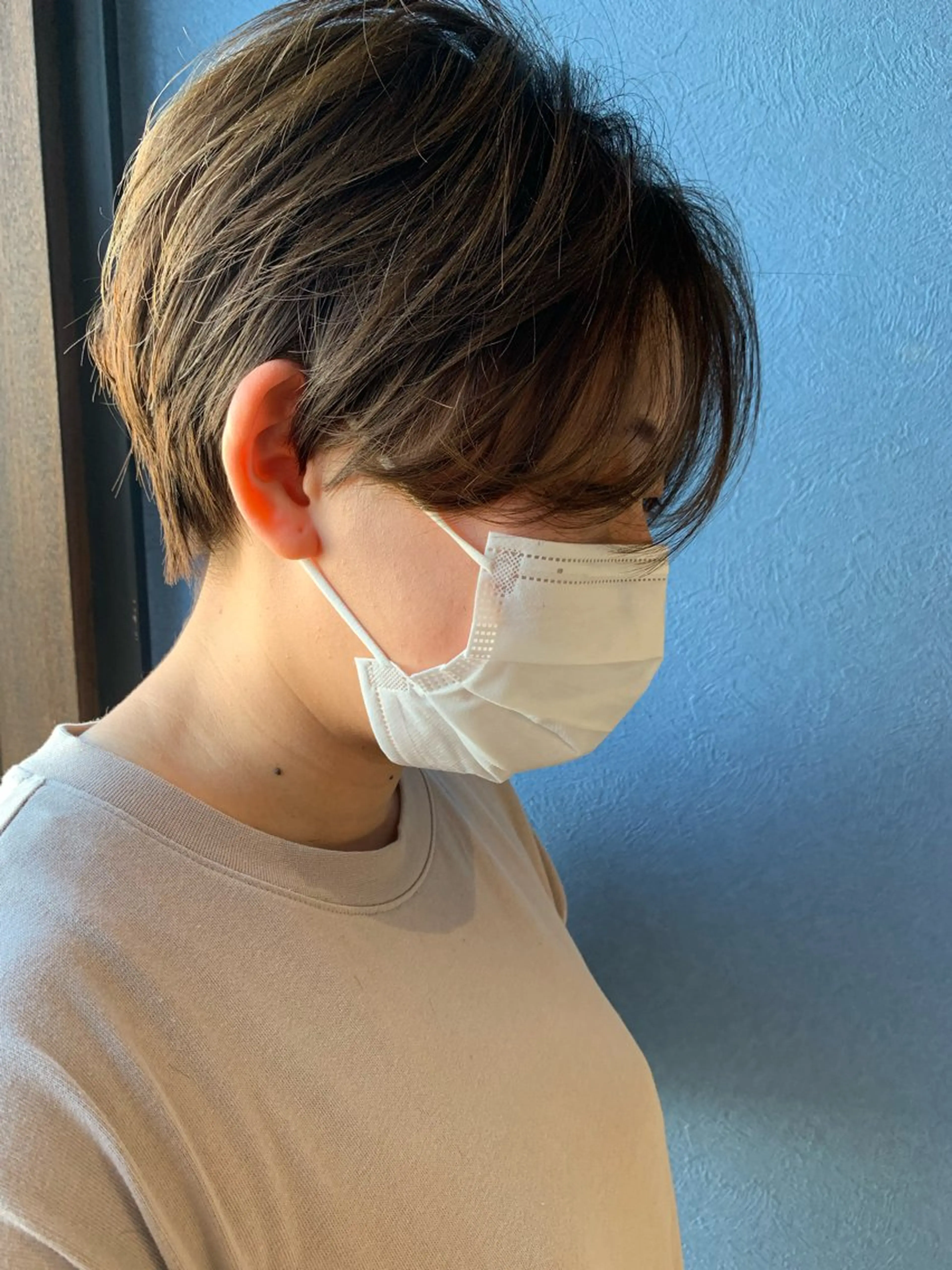 ショート ショートヘア カット ヘアカラー ✨白髪ぼかし 🍀MINAKO☆のヘアスタイル