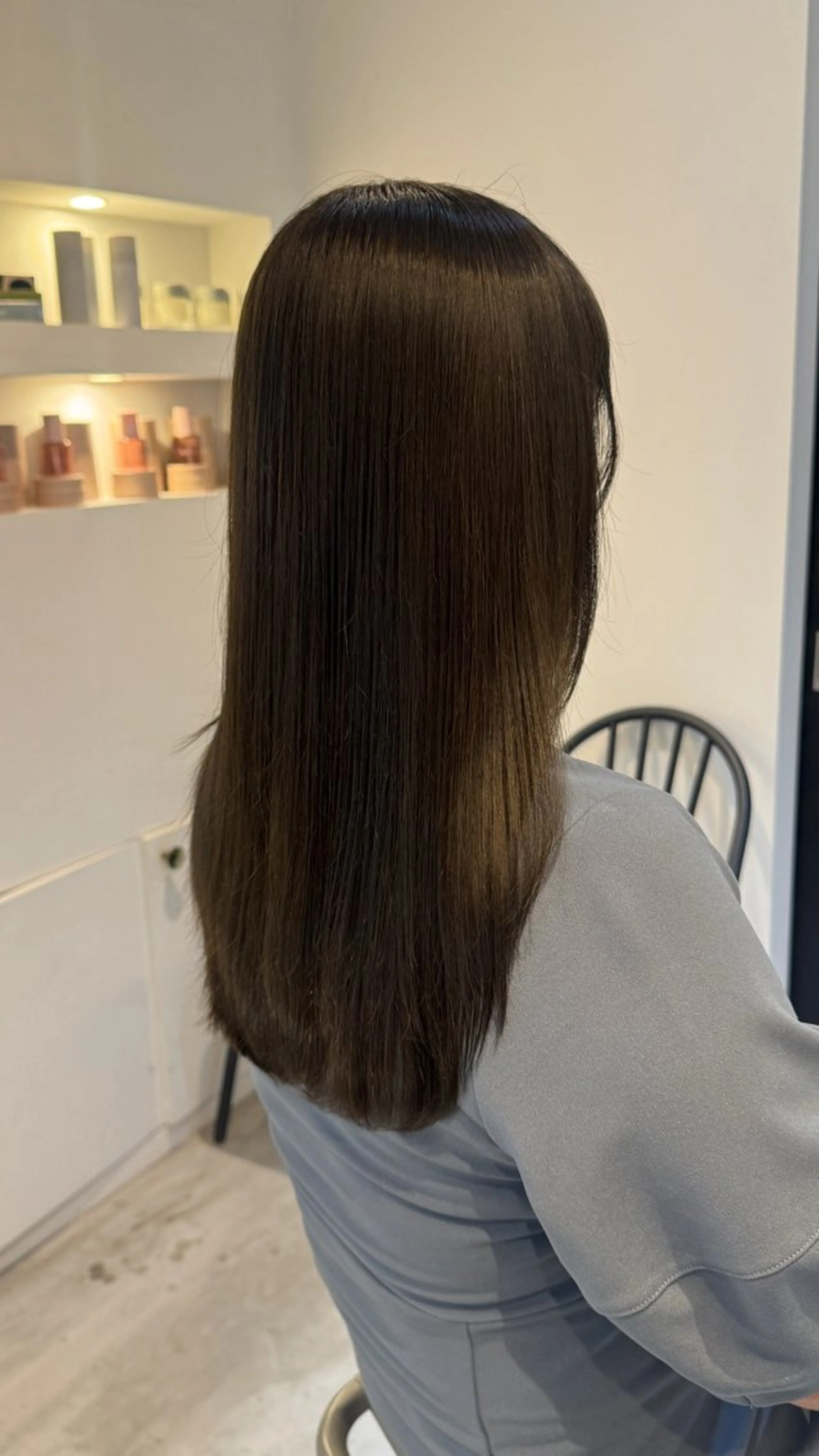 セミロング カラー ベージュカラー オリーブベージュ 華奈/オリーブ/ ベージュ/抜け感🥣のヘアスタイル