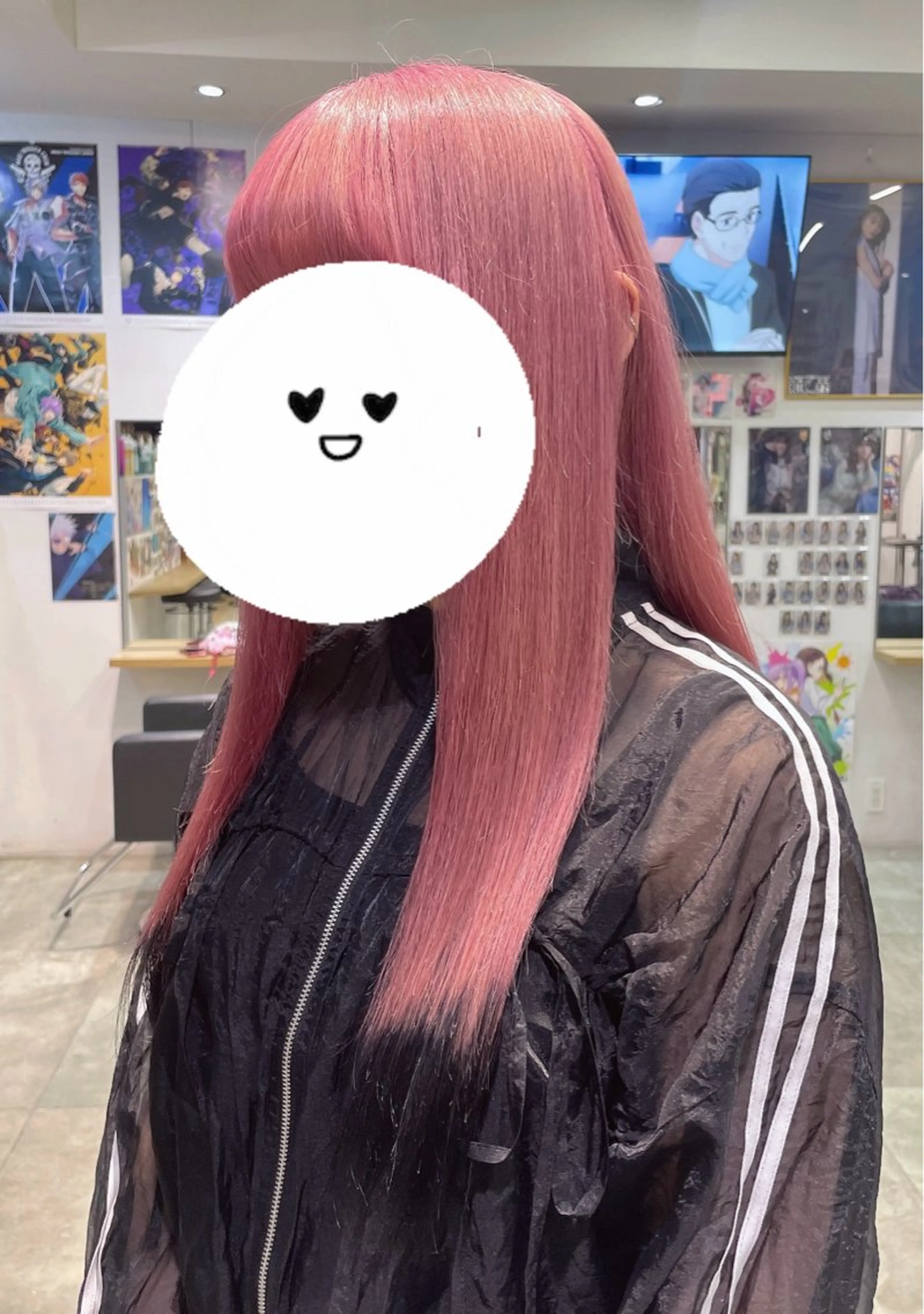 セミロング 💖推しカラー💖 オタク美容師✂ゆづきのヘアスタイル