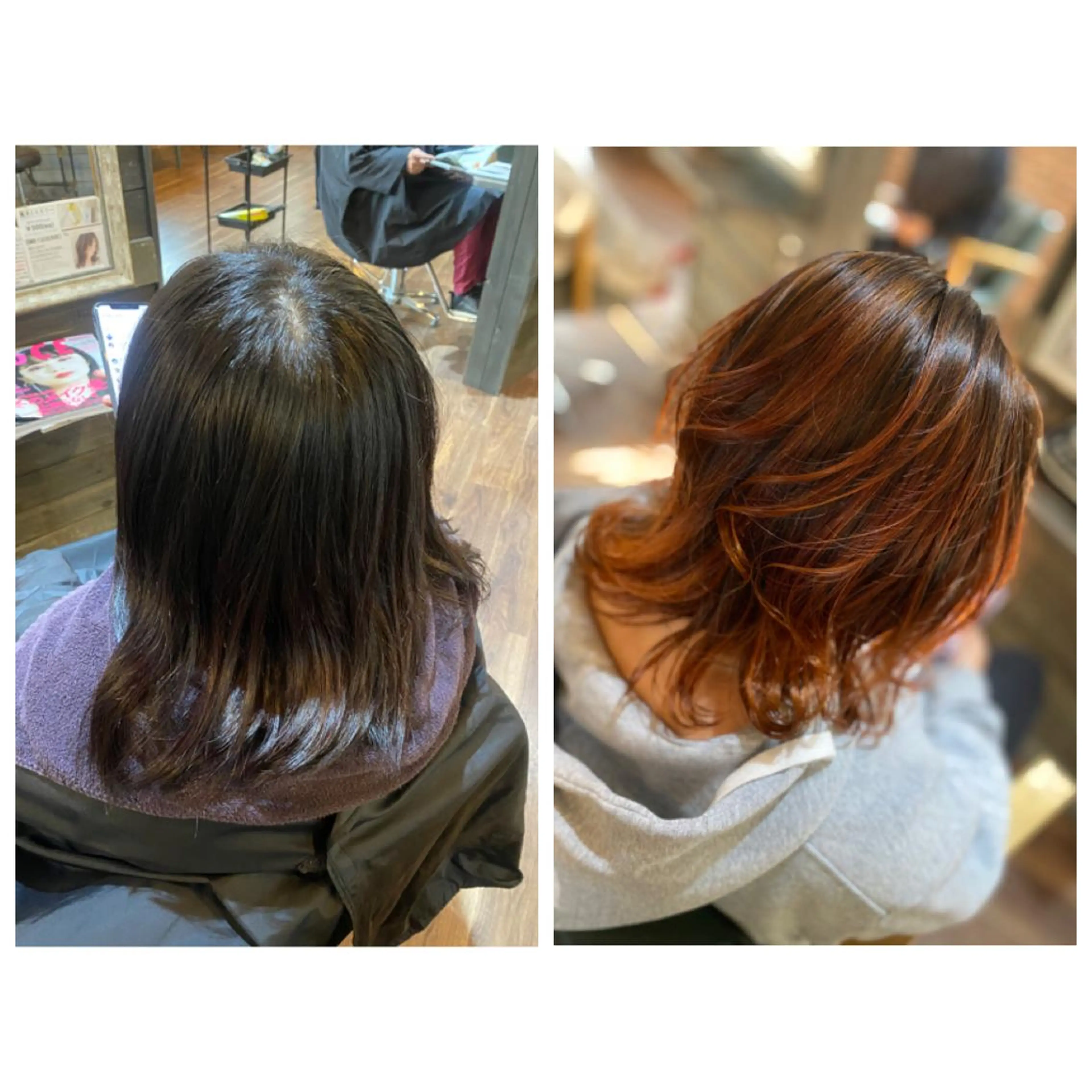 ミディアム カラー アッシュ ブリーチ グラデーションカラー ハイライトカラー ハイライト ハイライト/インナー /ブリーチ/レイヤーのヘアスタイル