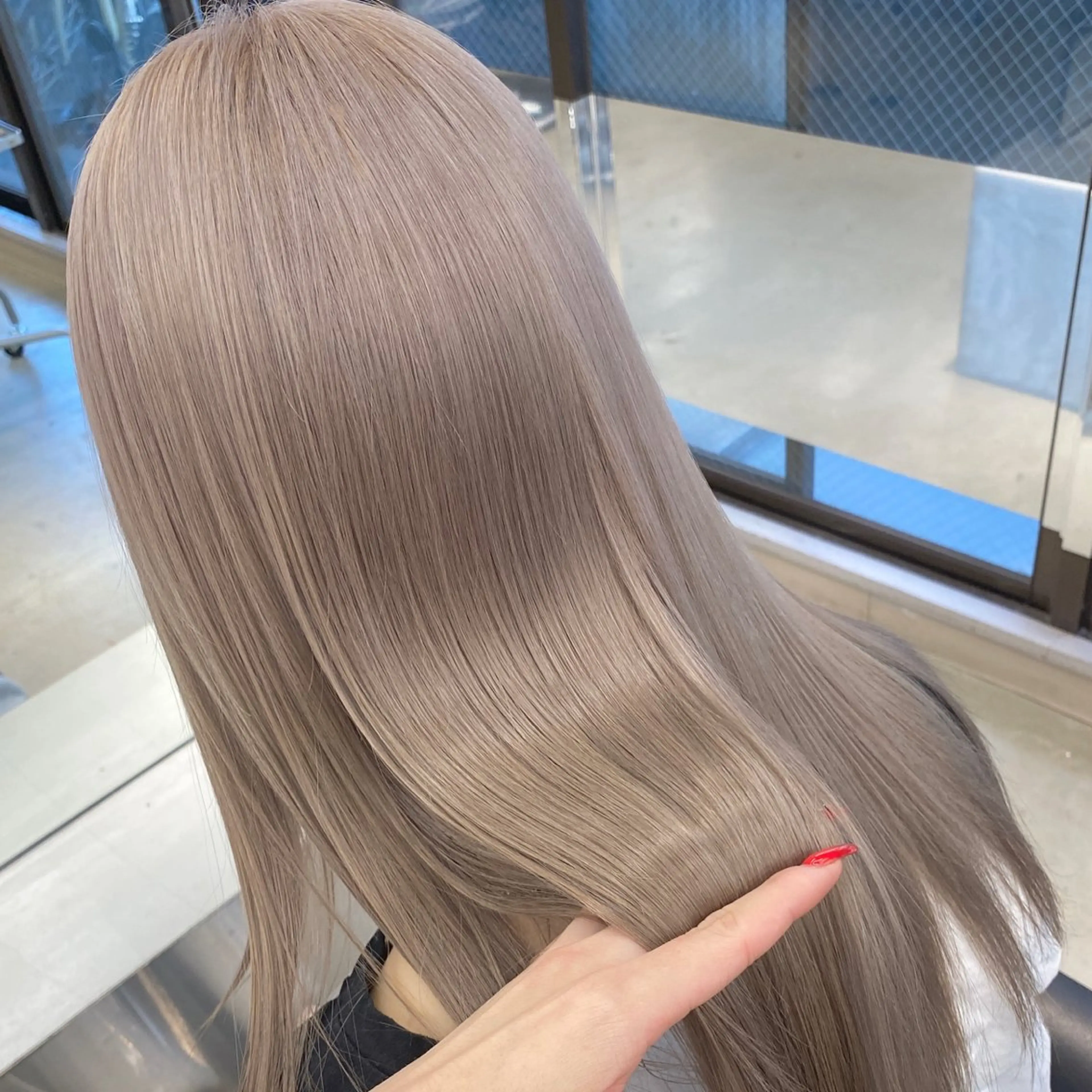 セミロング 名古屋栄/PELE/ ブリーチ/asahiのヘアスタイル