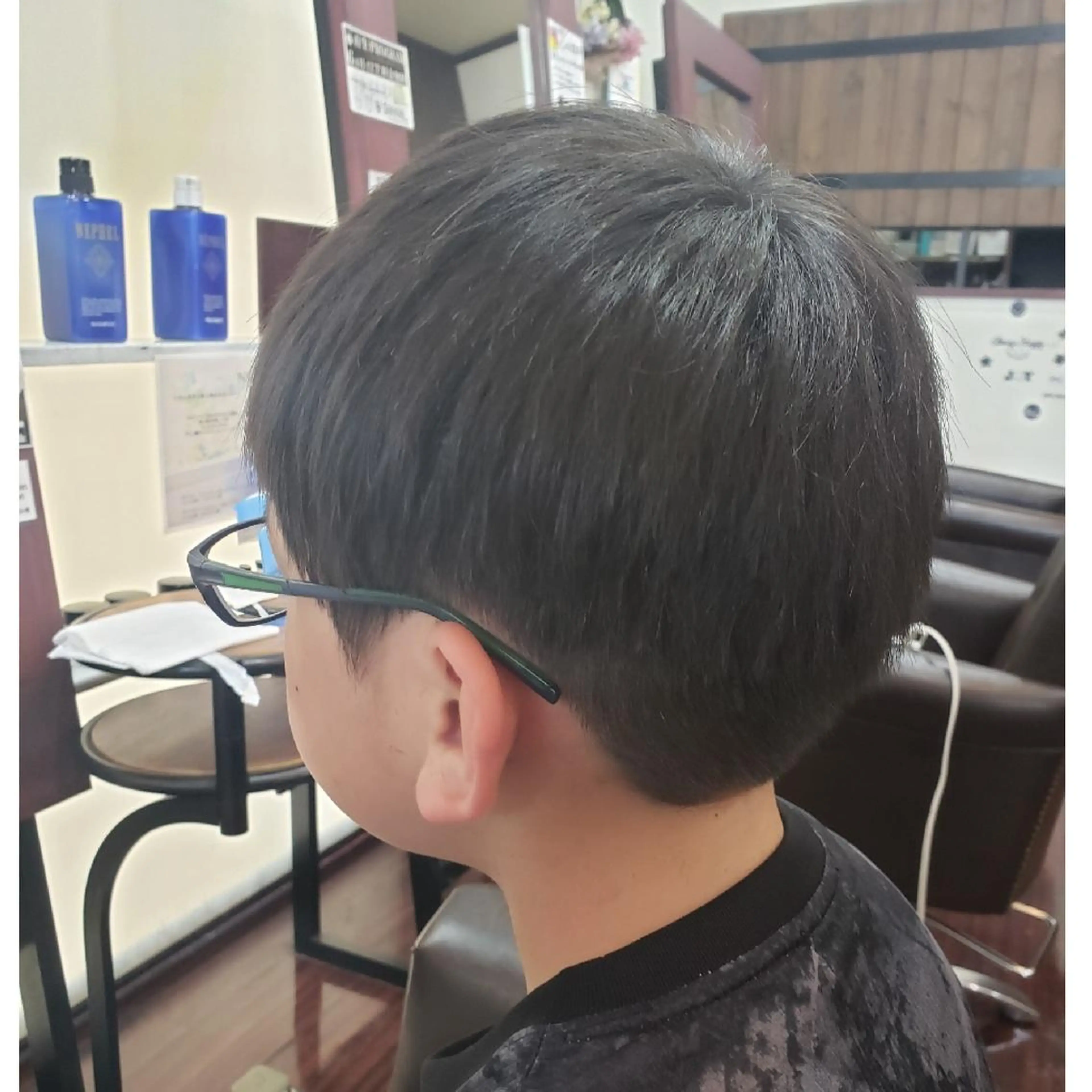 キッズ メンズ Well‘s黒木🌿 レイヤー💎寒色のヘアスタイル