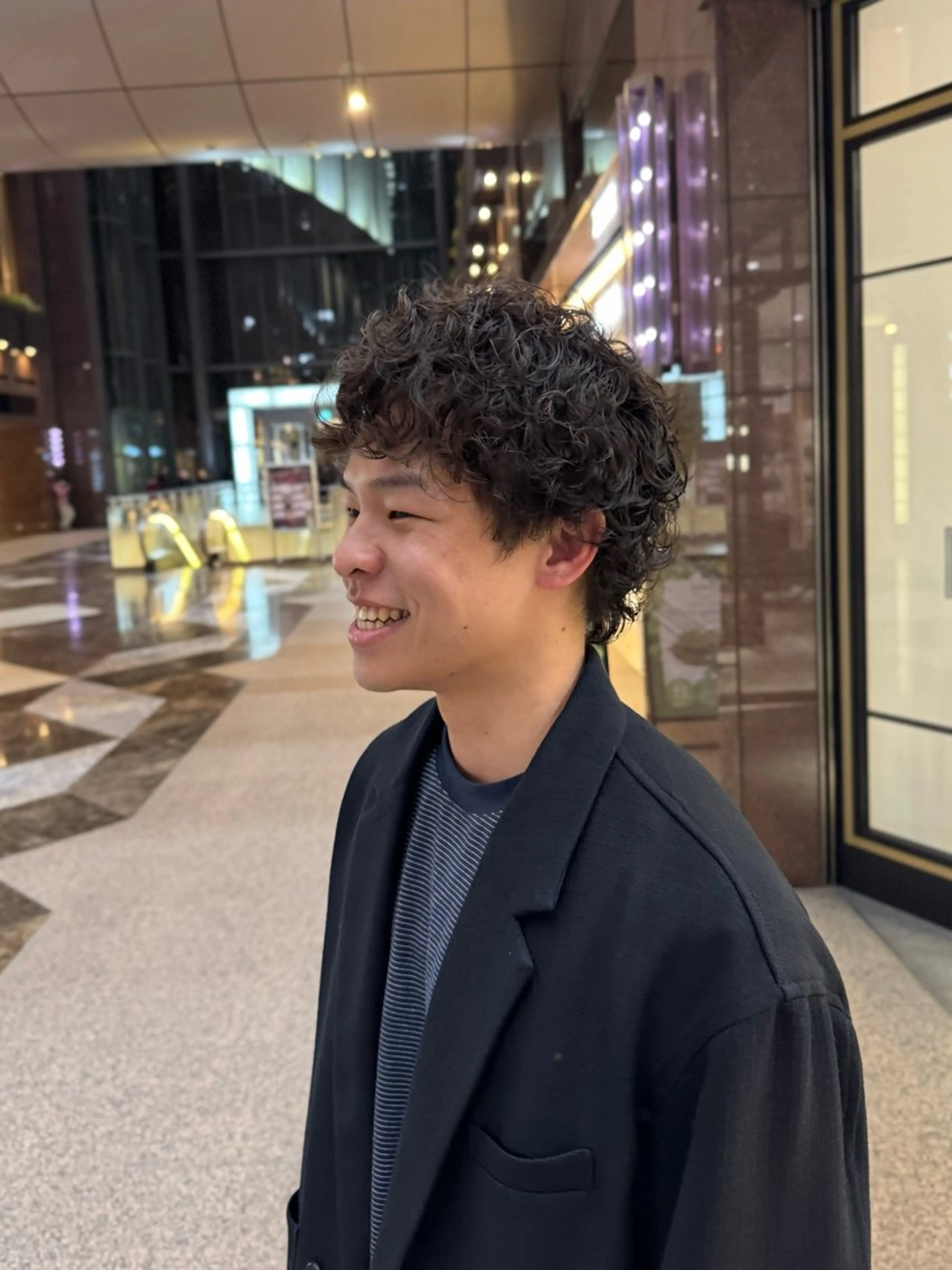 パーマ パーマ パーマモデル募集 /梅田/宿谷真那斗のヘアスタイル