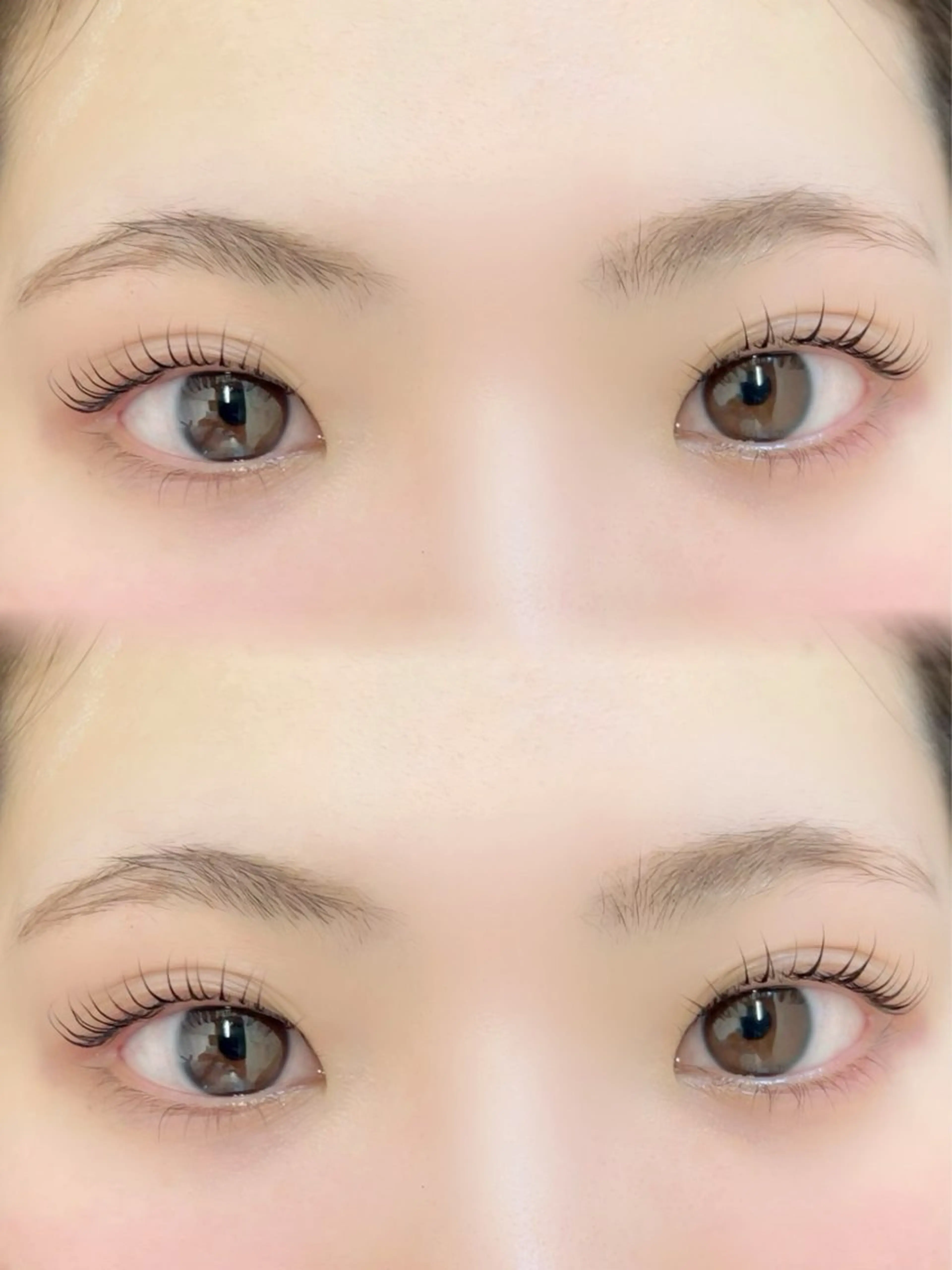 マツエク・マツパ 束感まつ毛 Cカール キュート 一重×まつ毛パーマ rukuku🌼Ui まつパ/眉毛Waxのマツエク・マツパデザイン