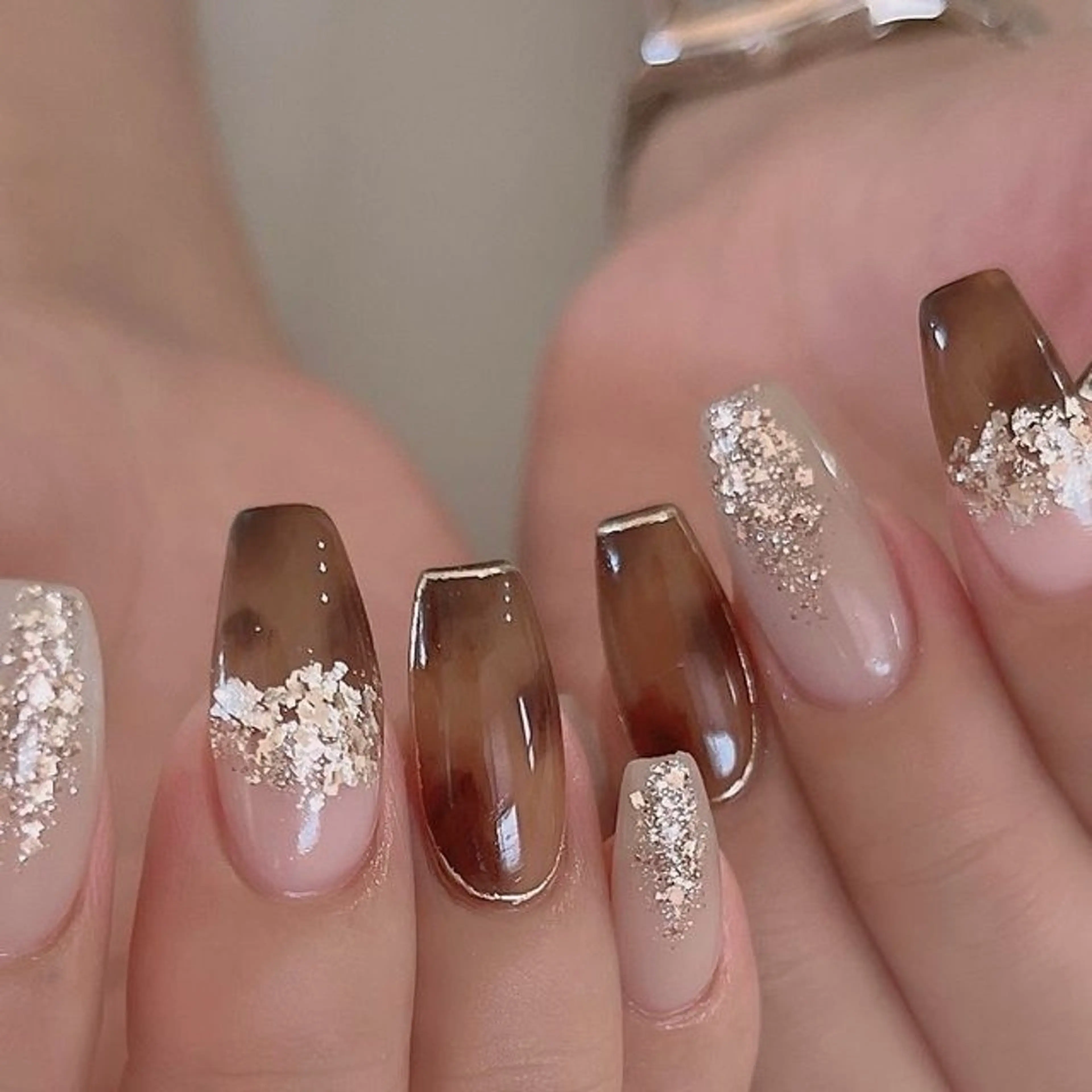 ネイル フレンチネイル グラデーション マグネットネイル ニュアンスネイル オフィスネイル ハンドネイル MINDY ミンディのネイルデザイン