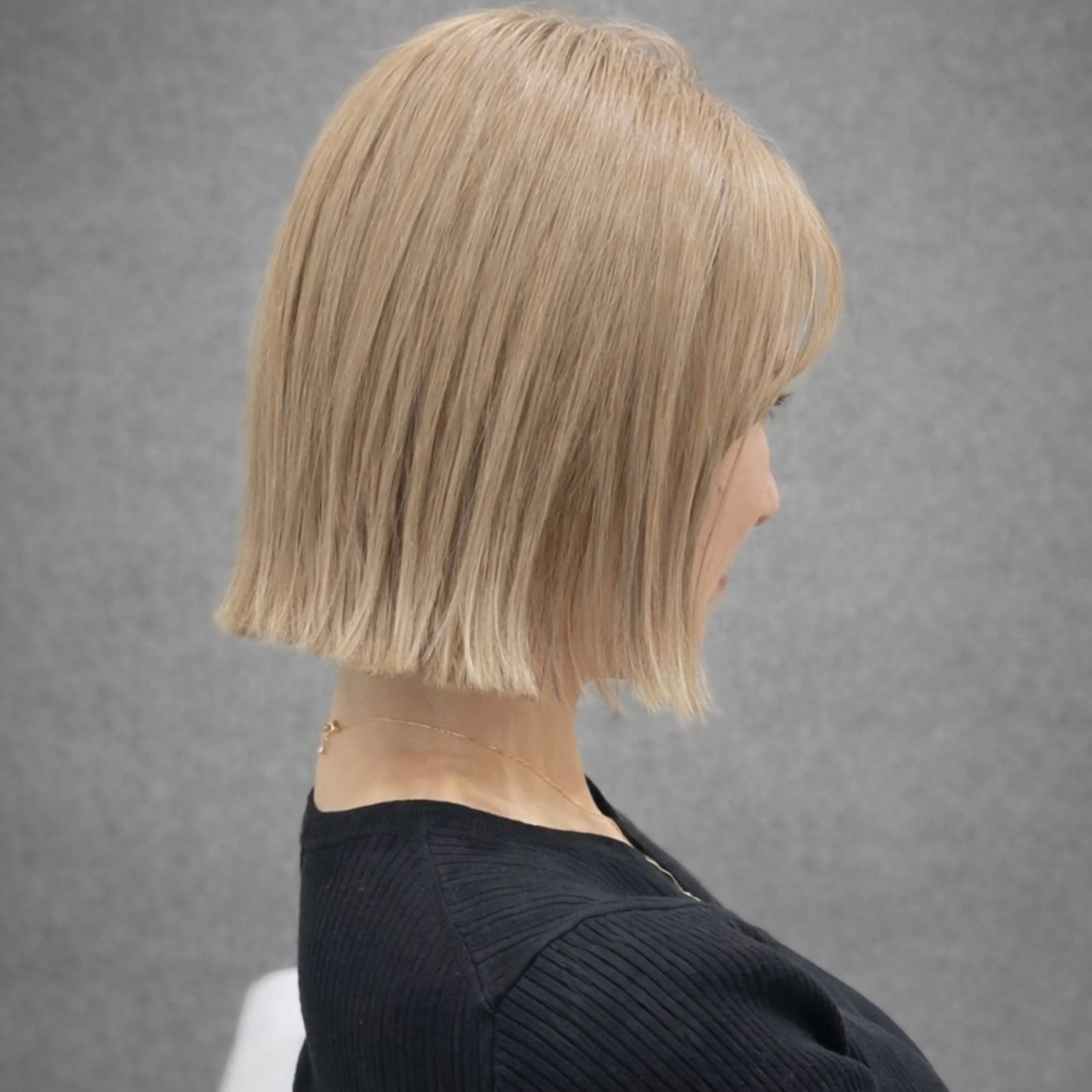 ショート カラー ボブ カット ヘアカラー トリートメント 清水優/ボブ似合わせ /顔周りカットのヘアスタイル