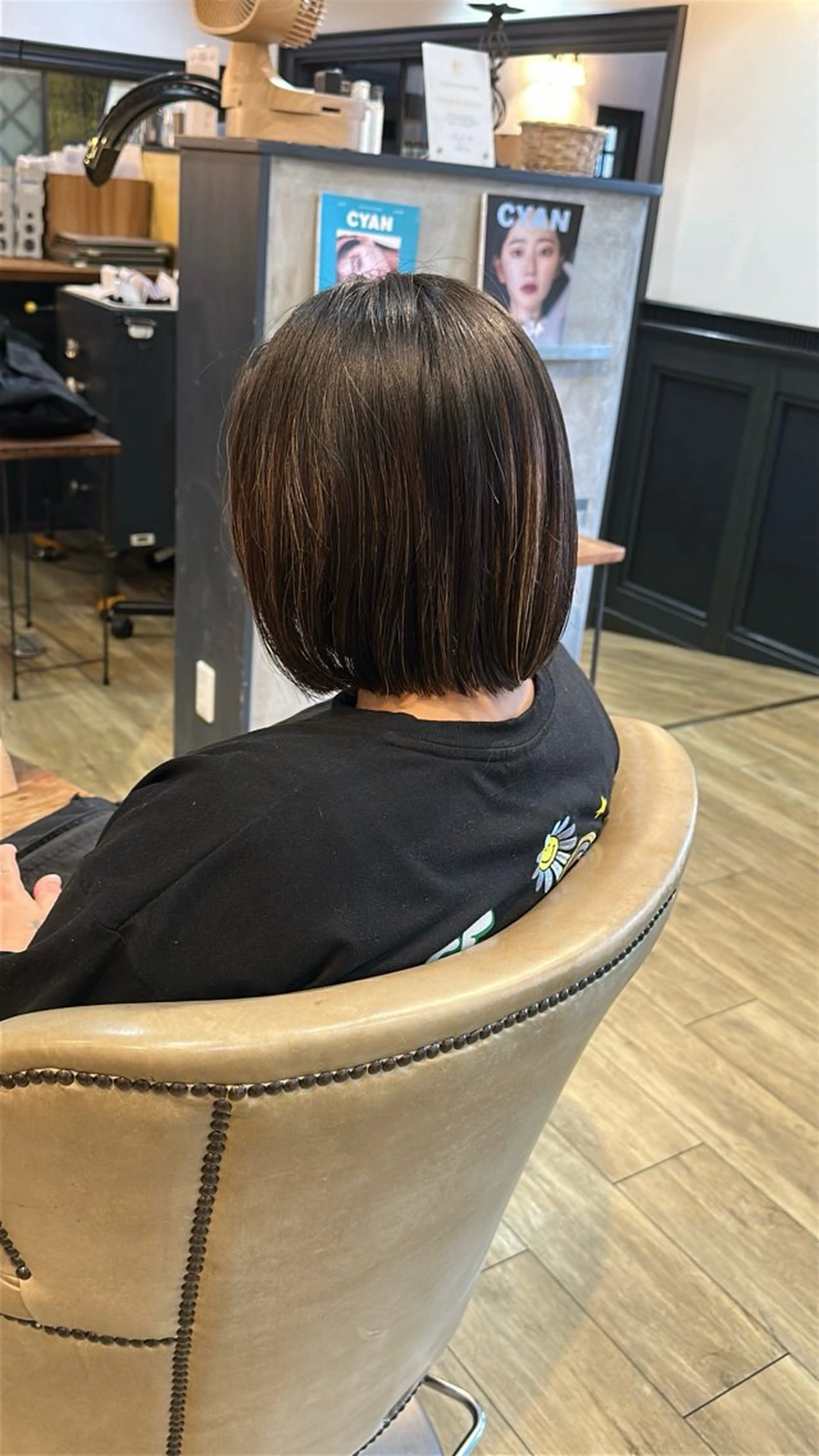 ミディアム ツヤ感/透明感カラー /蟹江/harunaのヘアスタイル