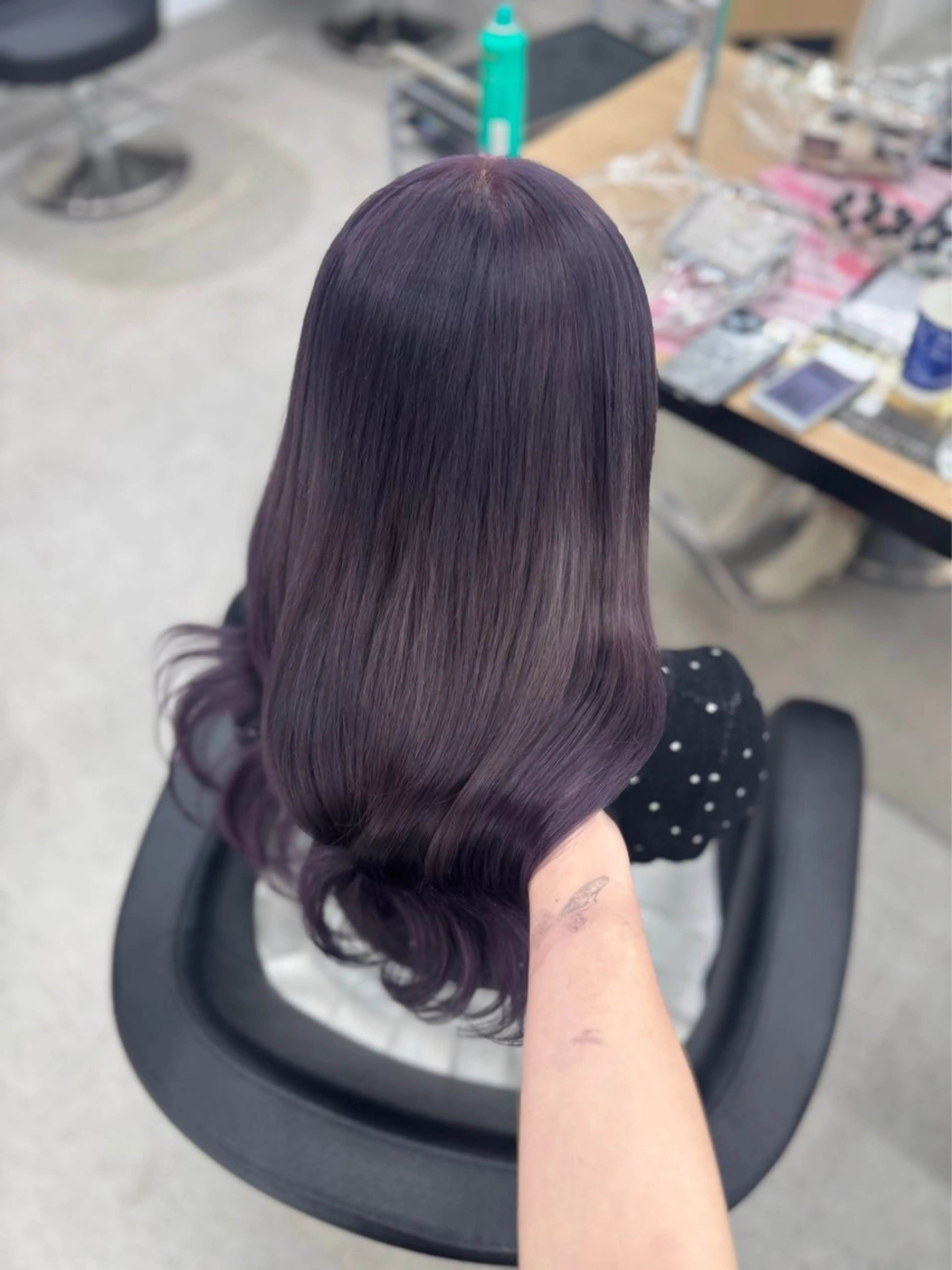 セミロング カラー ヘアアレンジ ヘアカラー トリートメント ヘッドスパ ヘアセット 🤍淡色ピンク&ラベ ンダーYUKI🤍のヘアスタイル