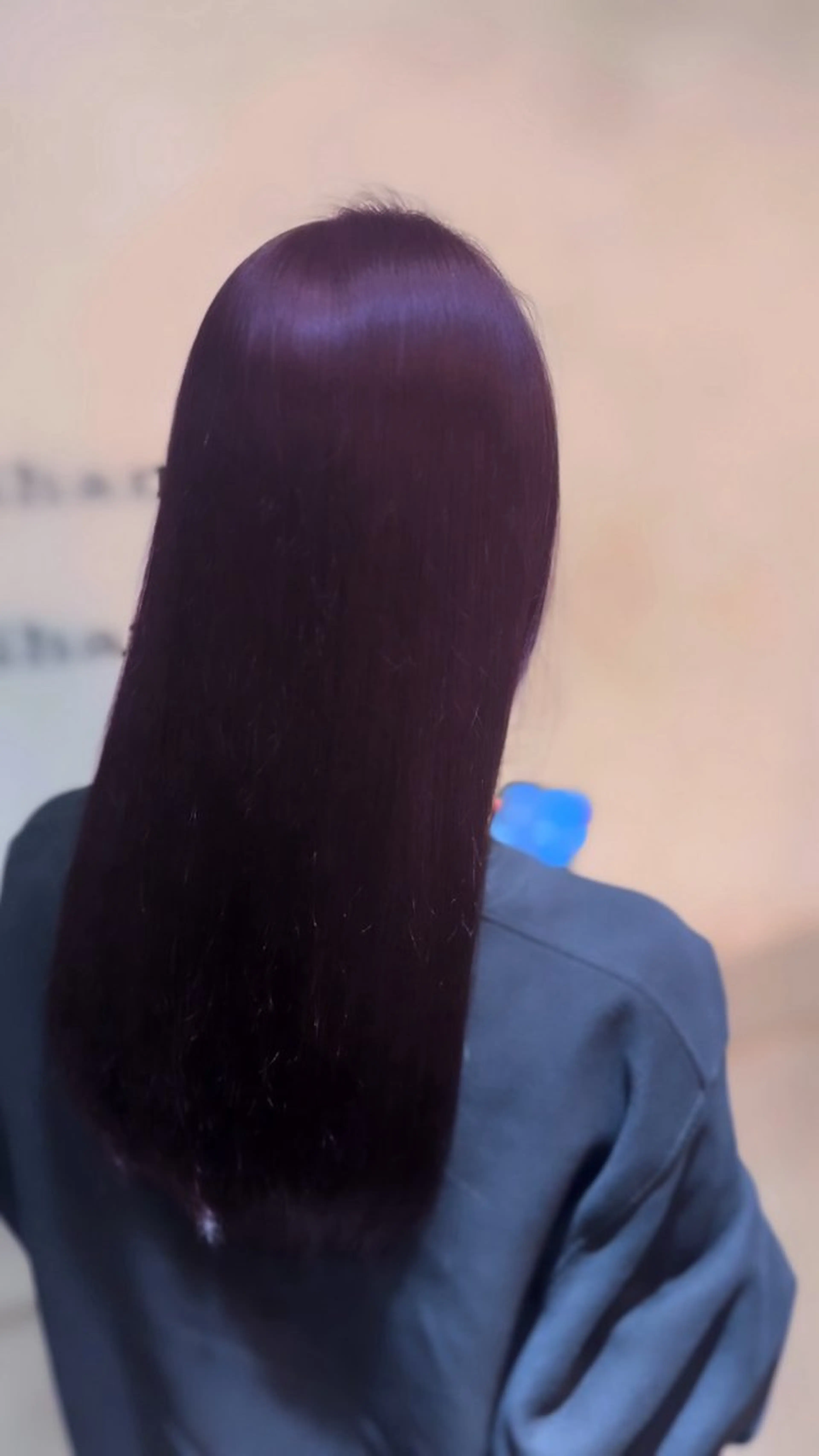 ロング パープルカラー 韓国ヘア/レイヤー/ 透明感カラー/SHUのヘアスタイル