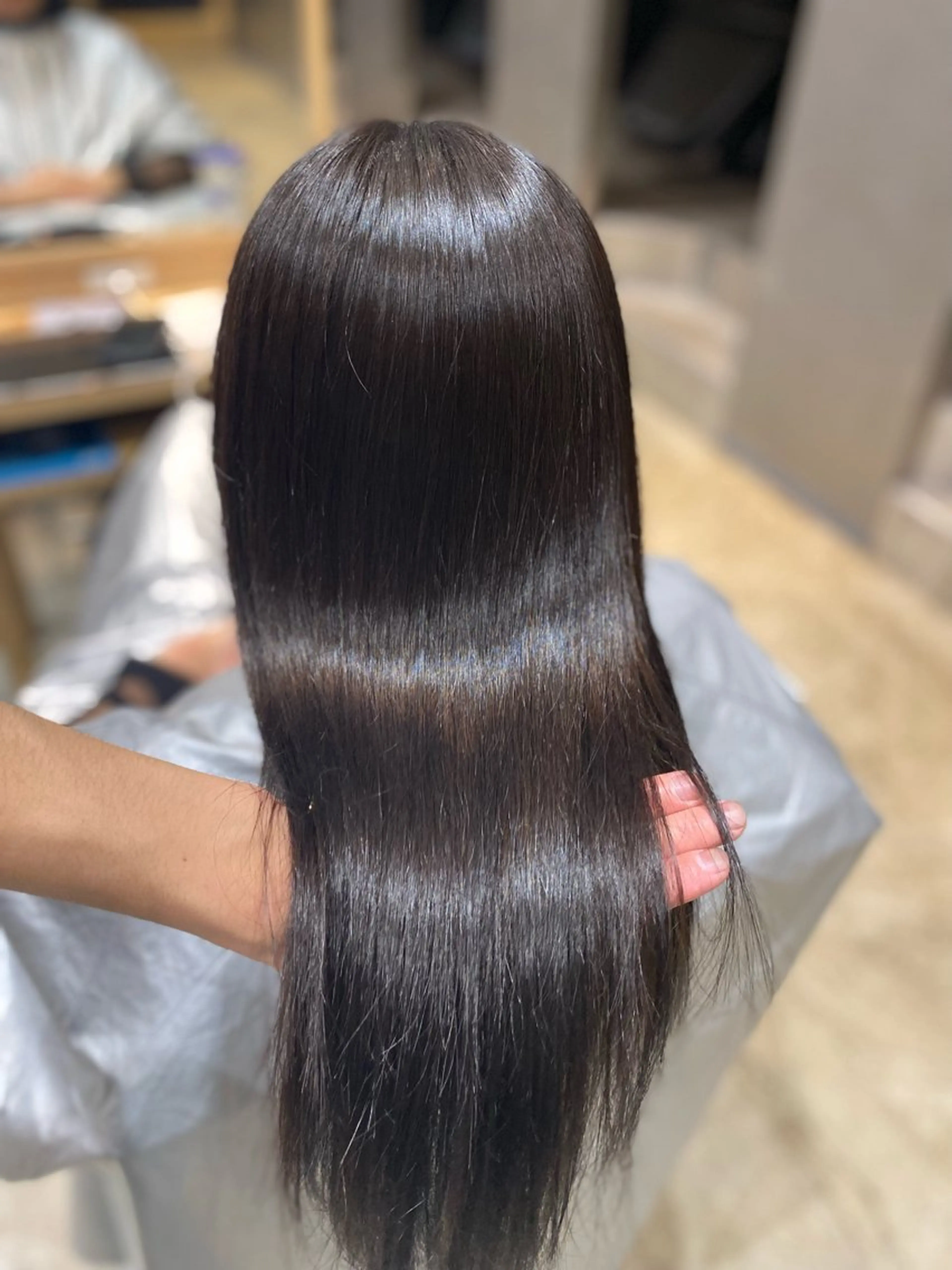 ロング 縮毛矯正 稲田 ことみのヘアスタイル