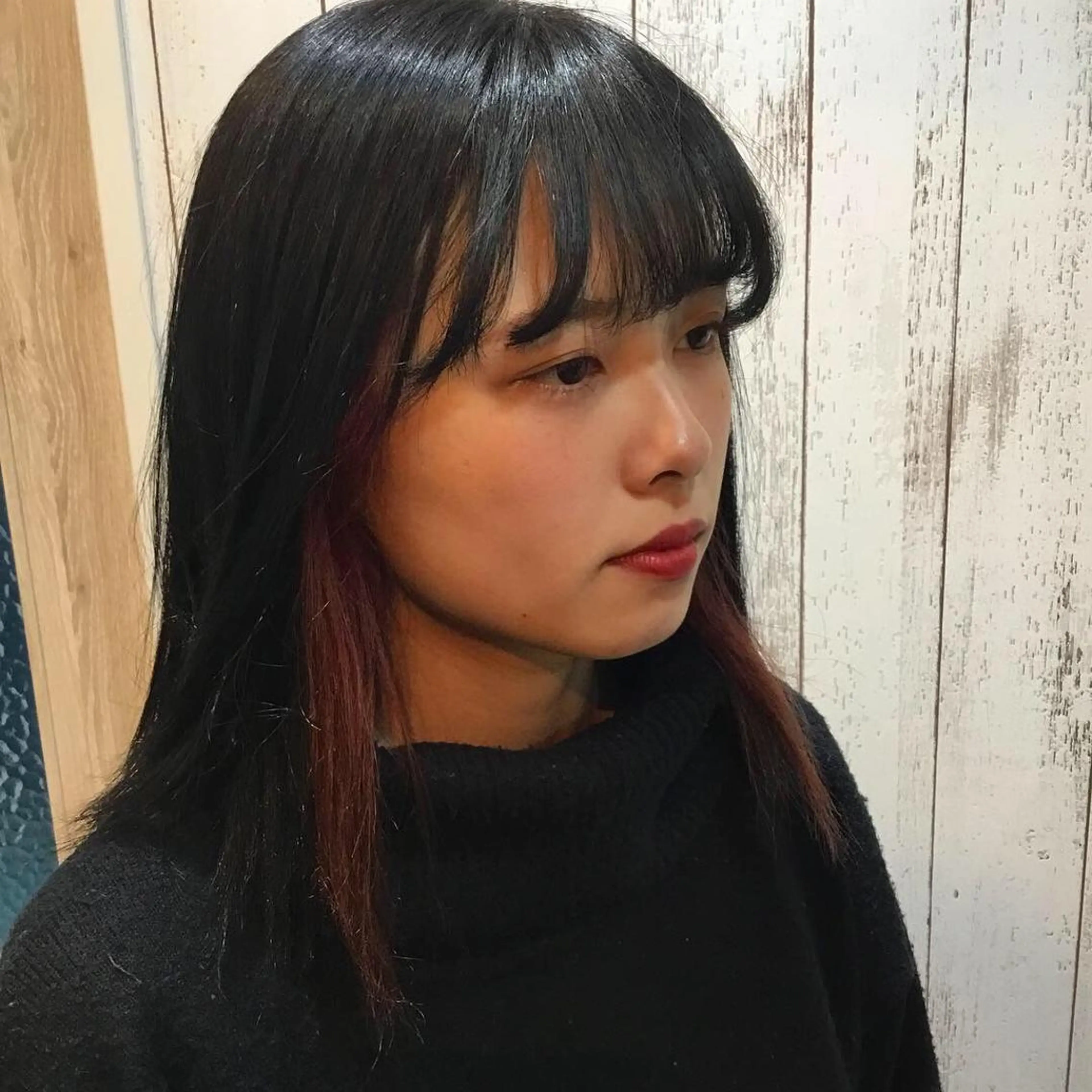 ミディアム カラー 金崎 新吾のヘアスタイル