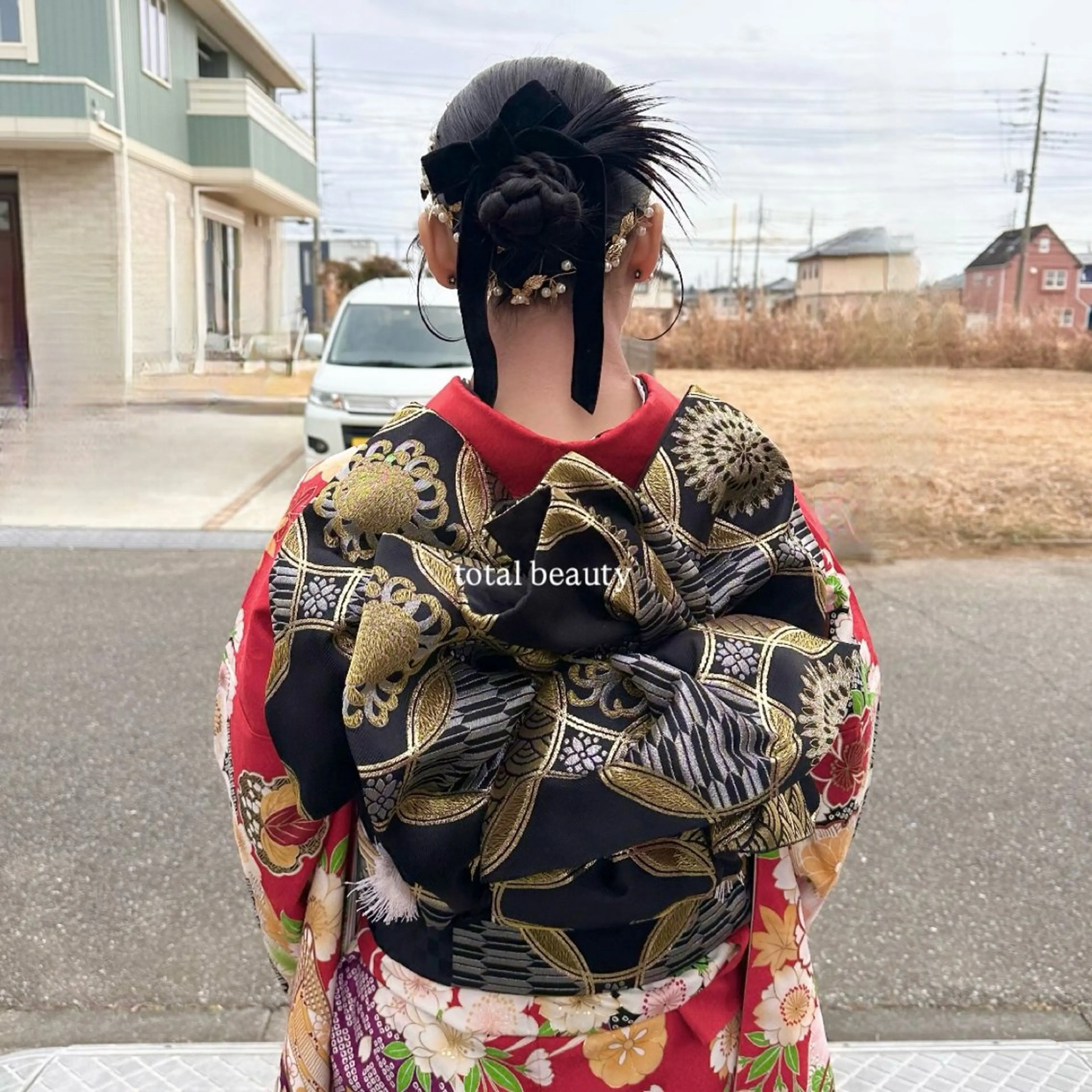 セミロング カラー ヘアアレンジ ヘアセット makoto / 韓国風ヘア🎀🪄︎のヘアスタイル