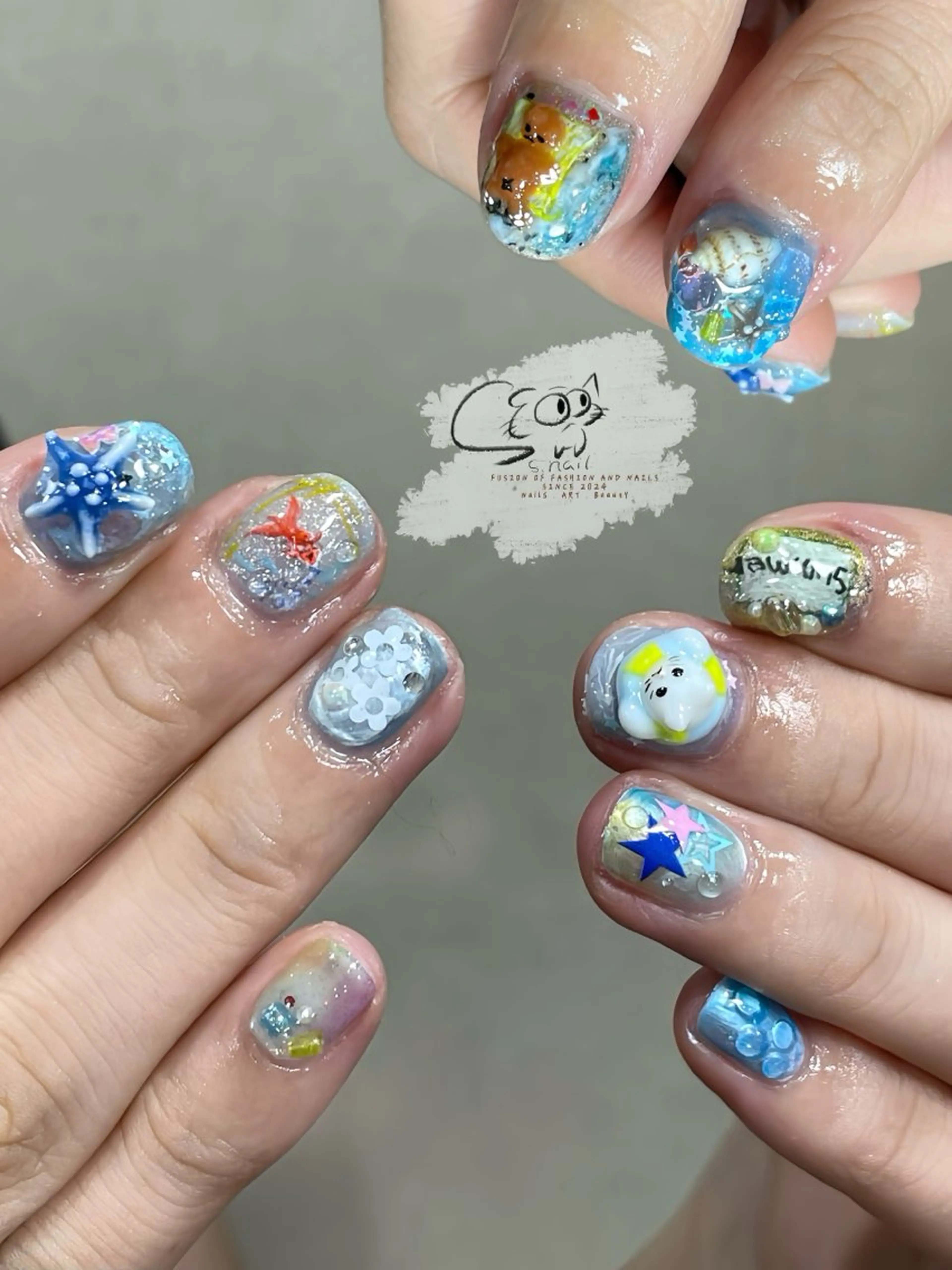 ネイル アートネイル チークネイル フレンチネイル グラデーション マグネットネイル ハンドネイル S.nail所属・S.nail _のネイルデザイン