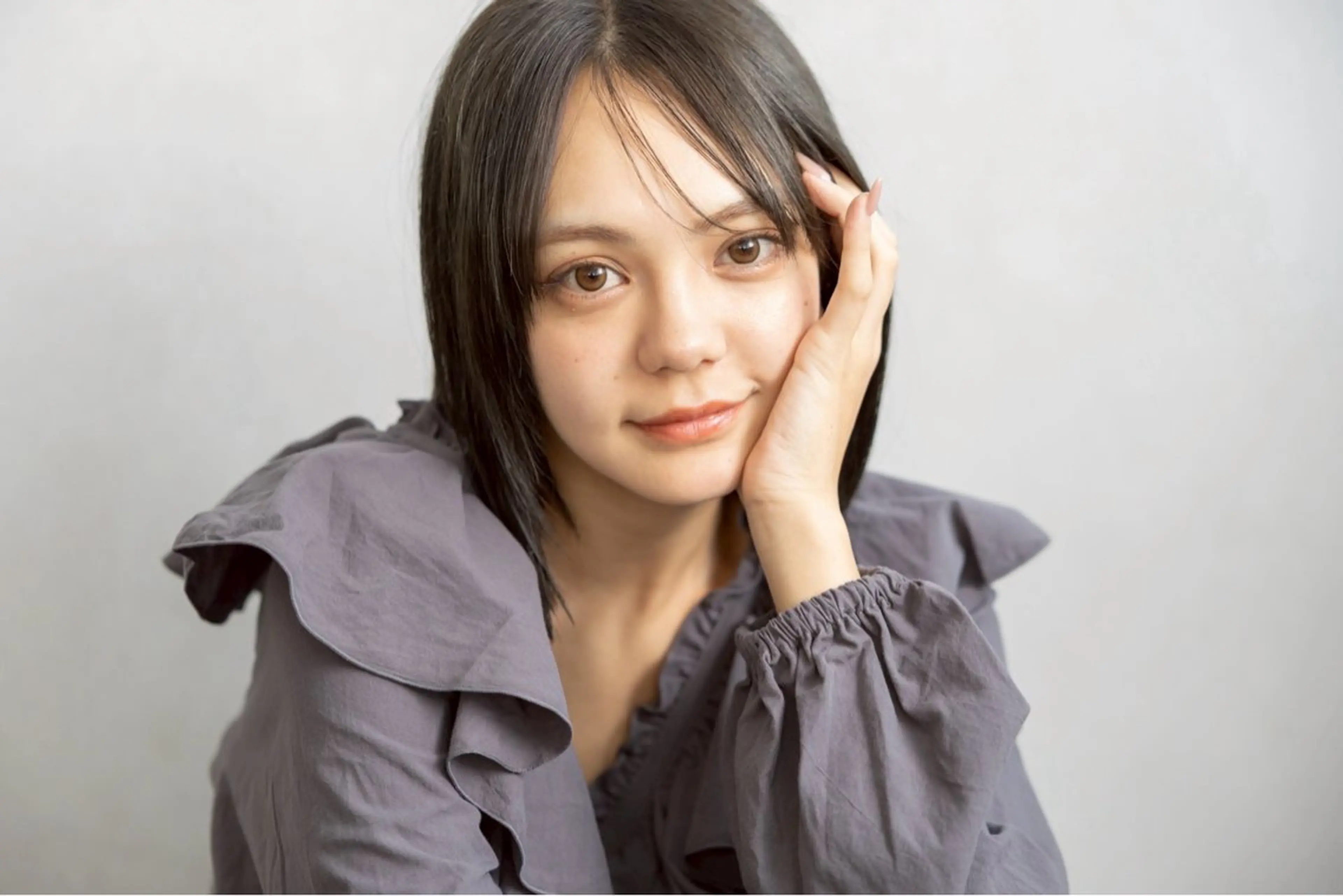 ミディアム カラー ヘアアレンジ 🫧透明感カラー/ ボブ/小笠原汐海🪽のヘアスタイル