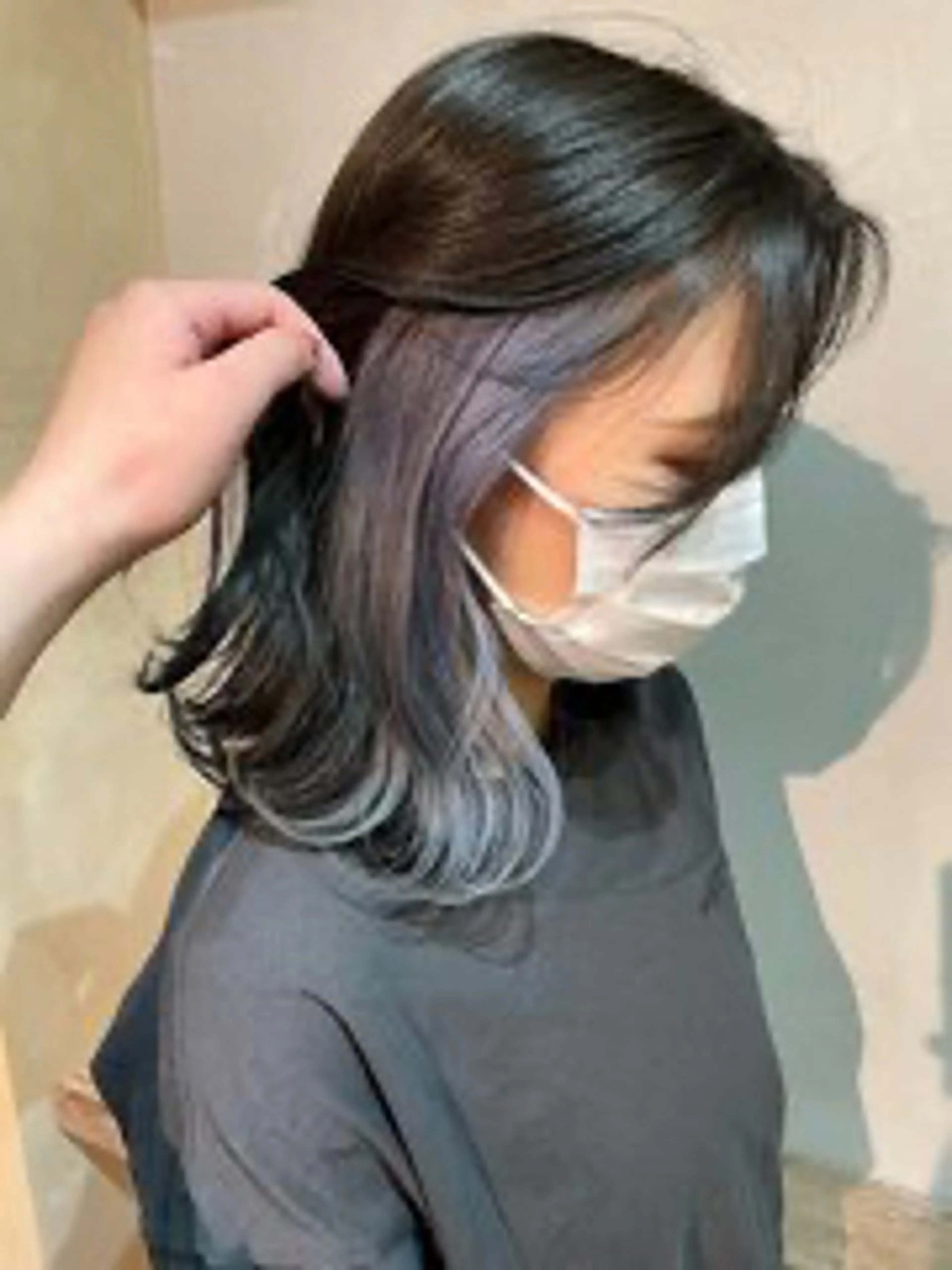 カラー ブリーチ ハイライトカラー ハイトーンカラー インナーカラー ボブ 立川✨ブリーチ/ ケアブリーチ特化✨のヘアスタイル
