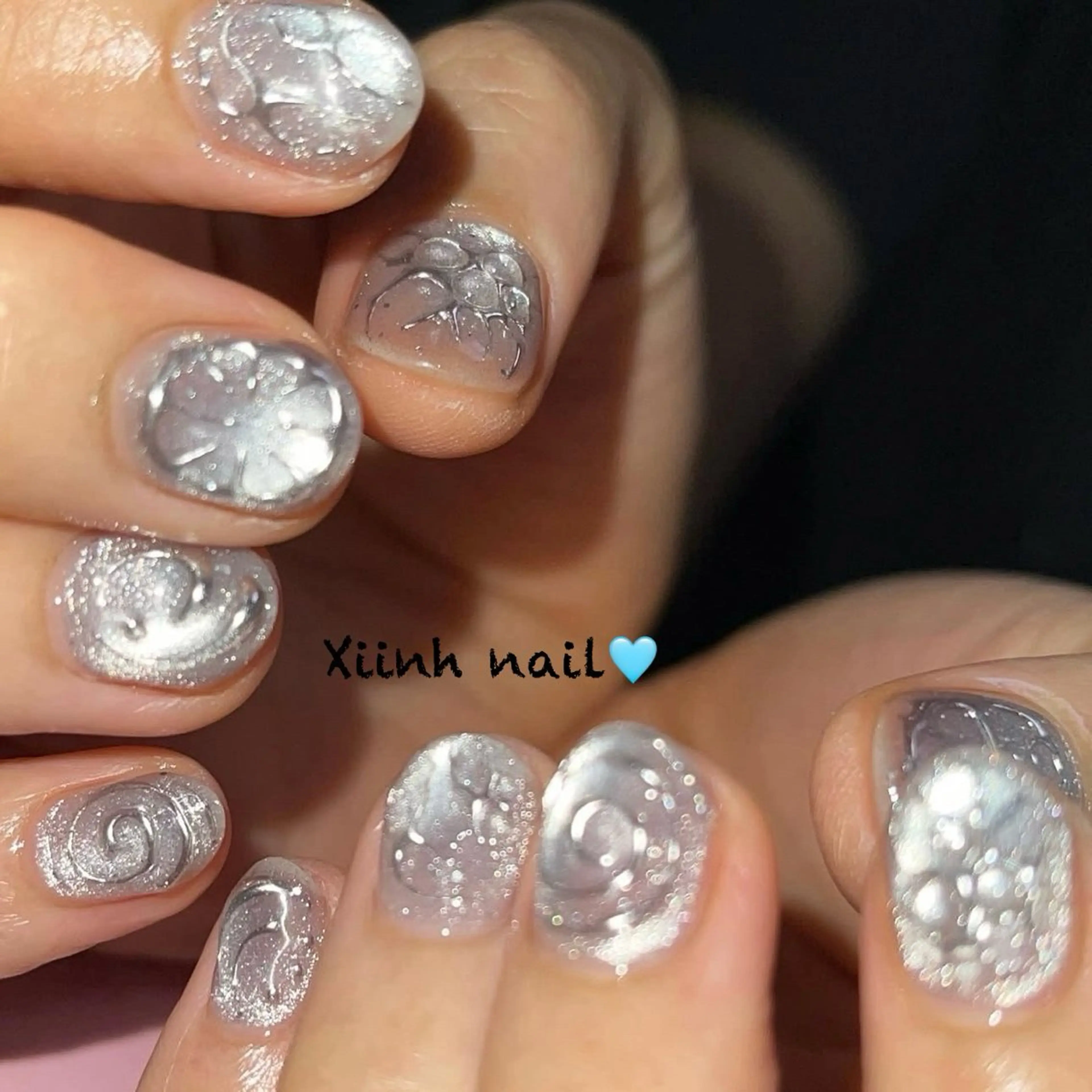 ネイル チークネイル 桜ネイル フットネイル フレンチネイル ジェルネイル ハンドネイル XIINH NAIL SALONのネイルデザイン