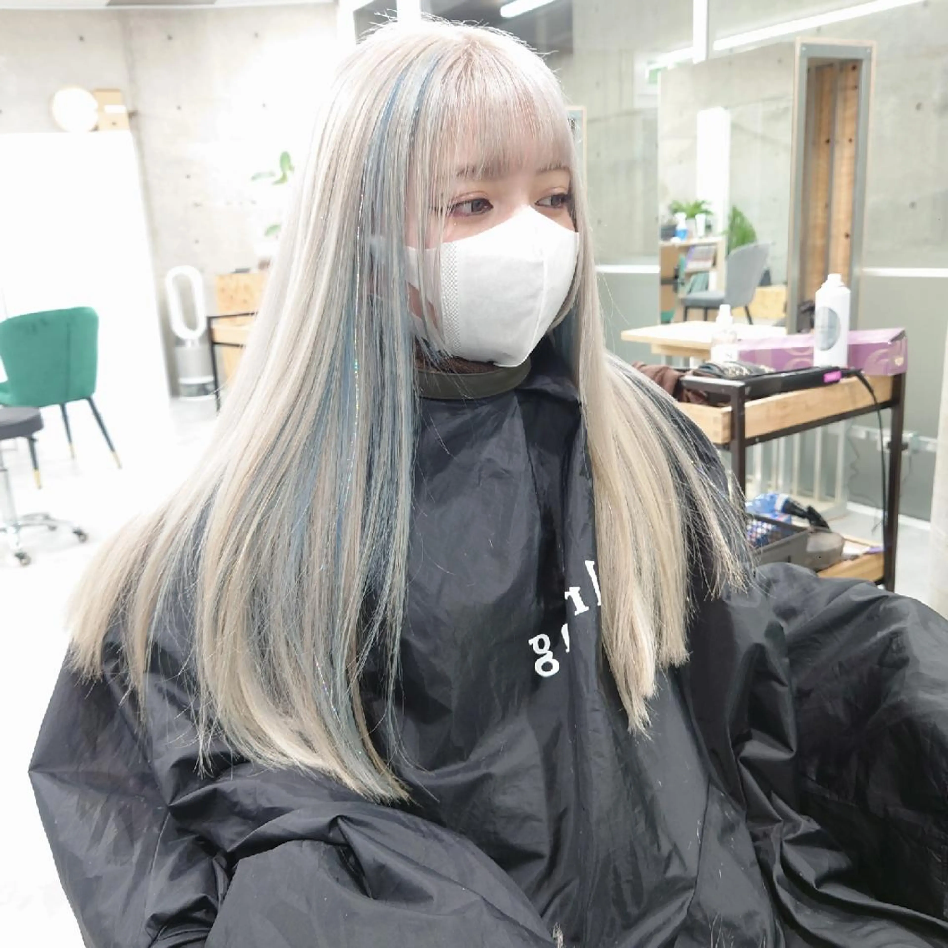 💎ダイヤモンドケアTR付き💫ハイトーンハイブリーチダブルカラーの写真