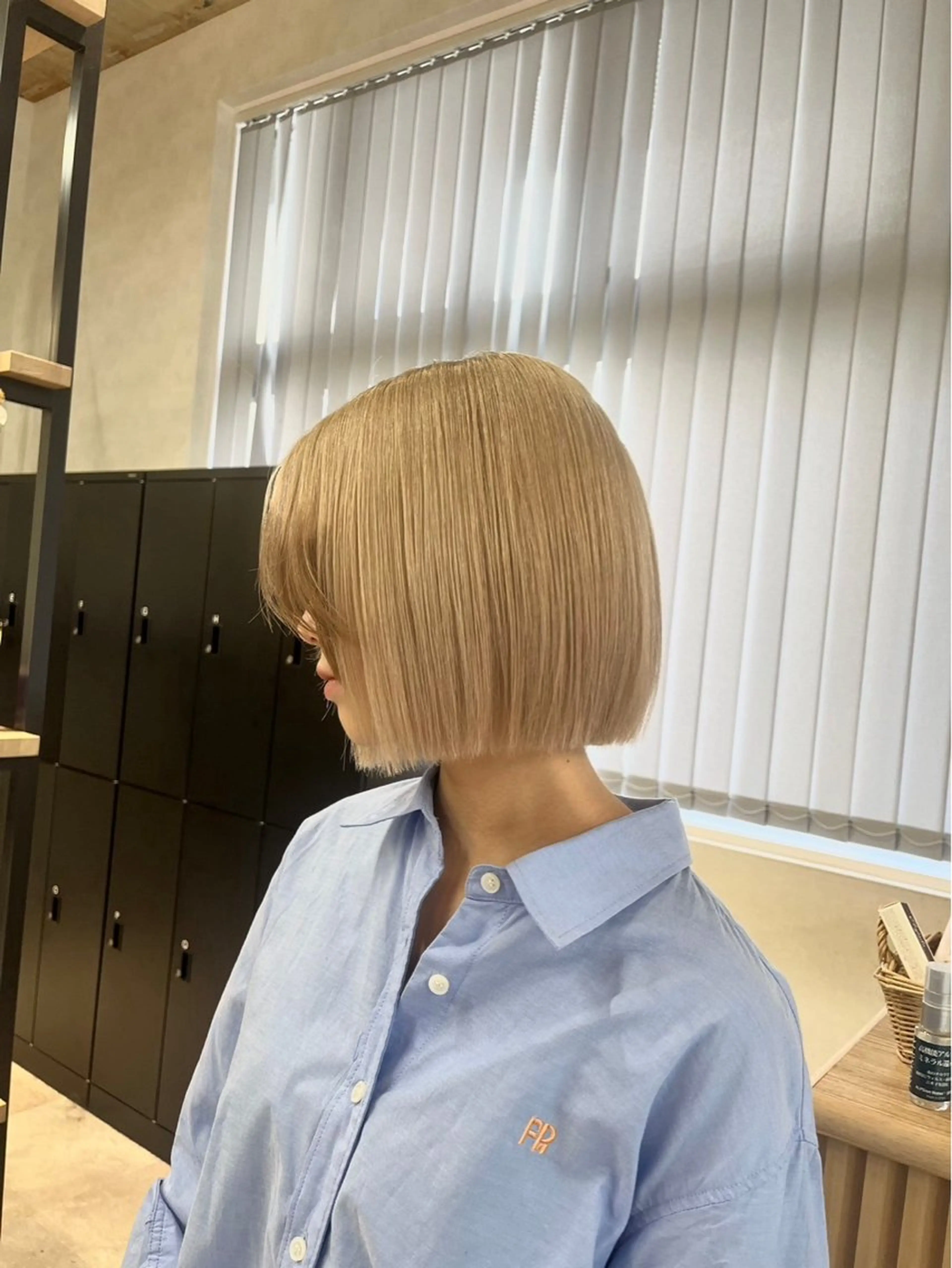 ショート カラー ヘアカラー トリートメント グレージュ┆うる艶 ┆ゆうはのヘアスタイル