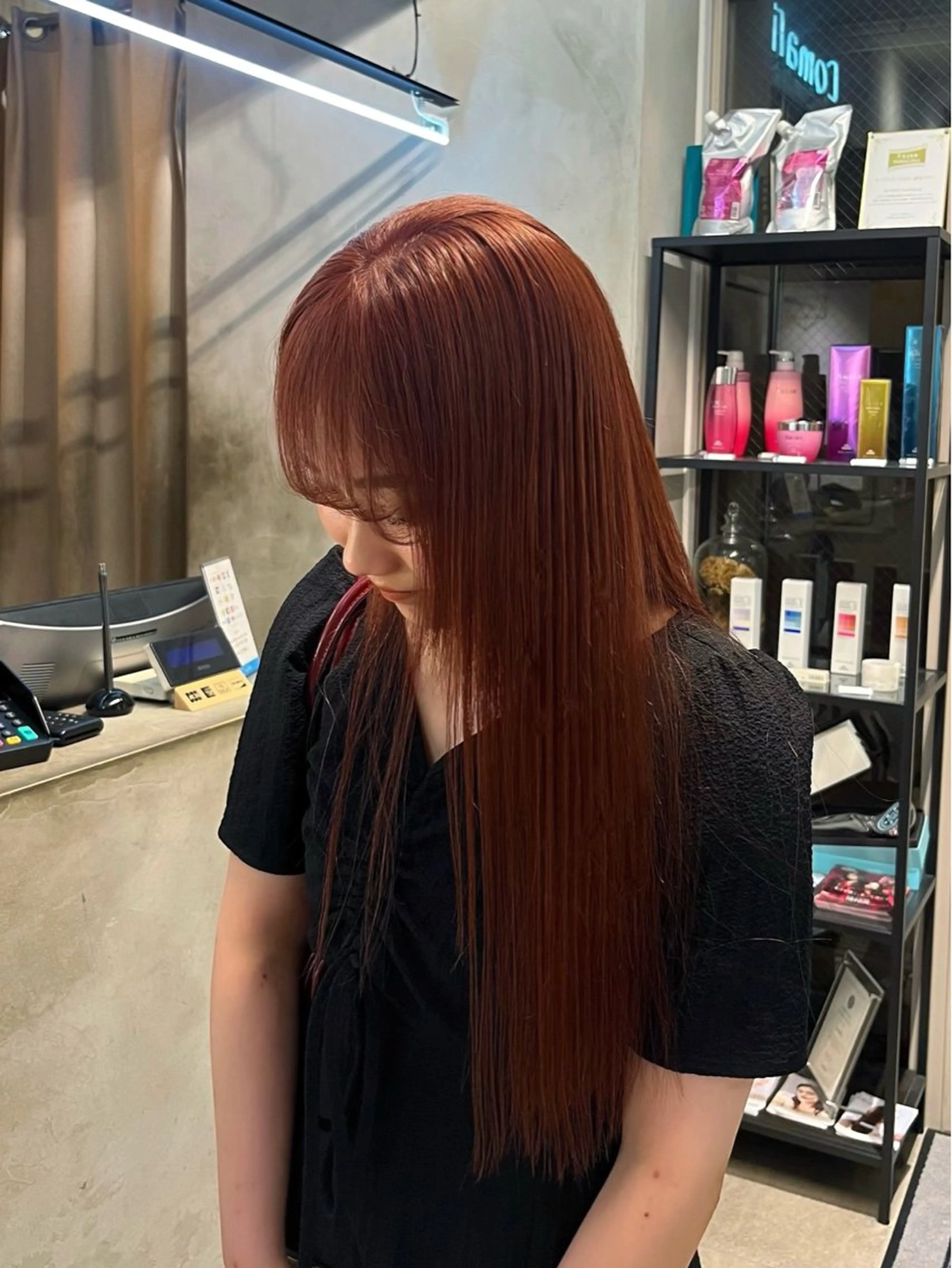 ロング カラー ヘアカラー トリートメント lomalia ayuのヘアスタイル