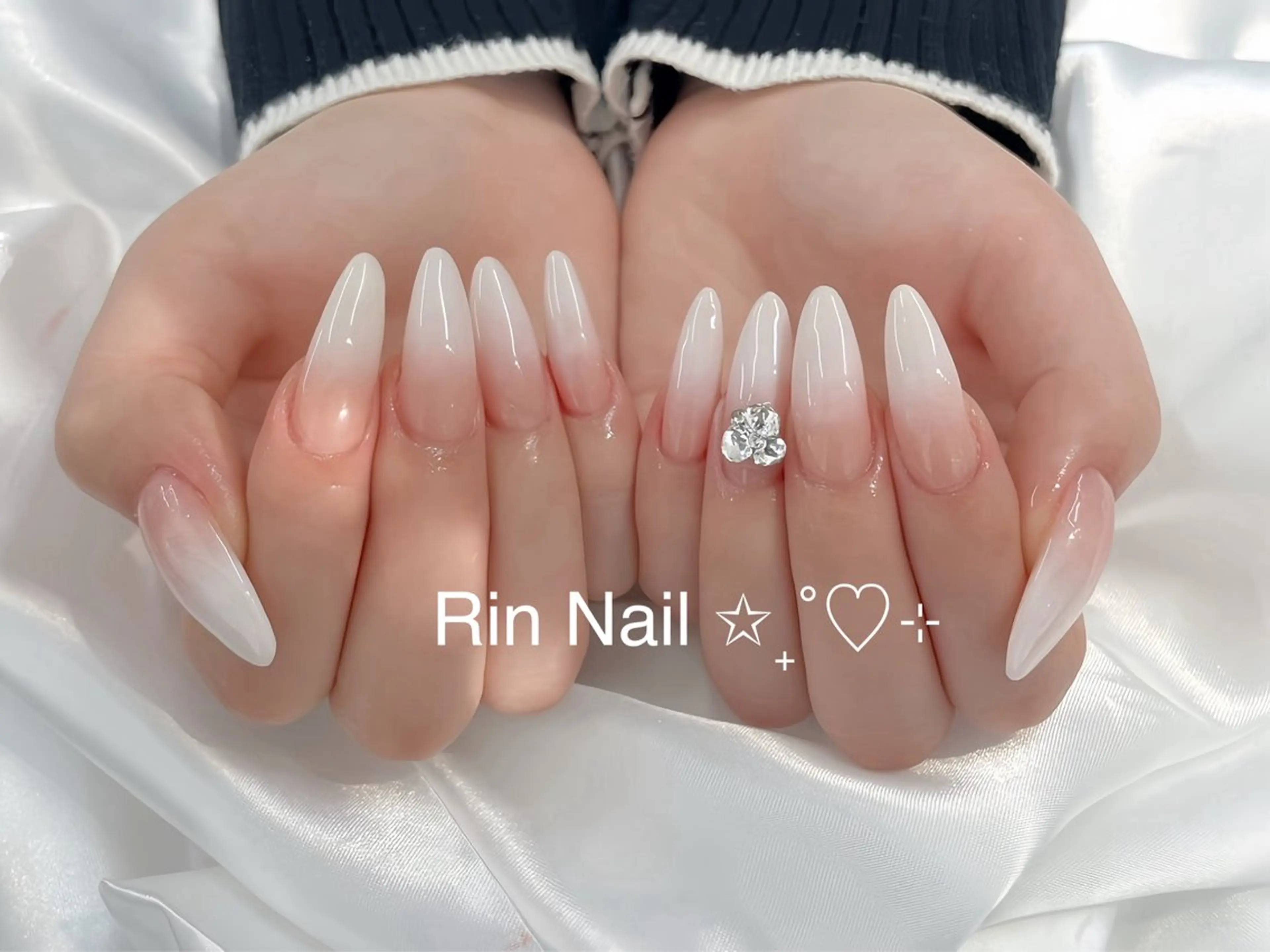 ネイル アートネイル ロングネイル ニュアンスネイル スカルプネイル ネイルチップ ハンドネイル Rin Nail 新大久保店のネイルデザイン