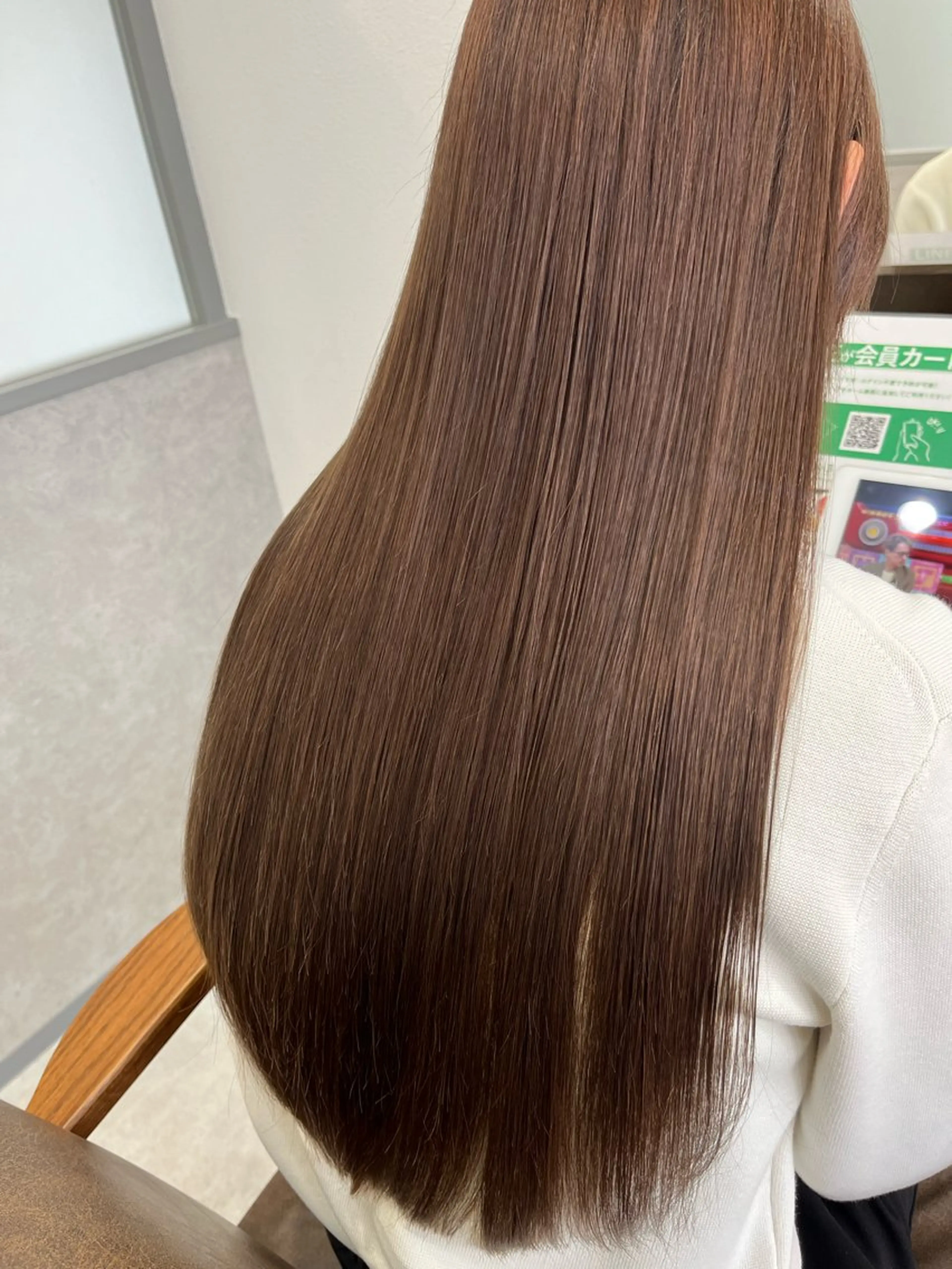 ロング トリートメント 暖色＊ベージュ ＊くらたあやかのヘアスタイル