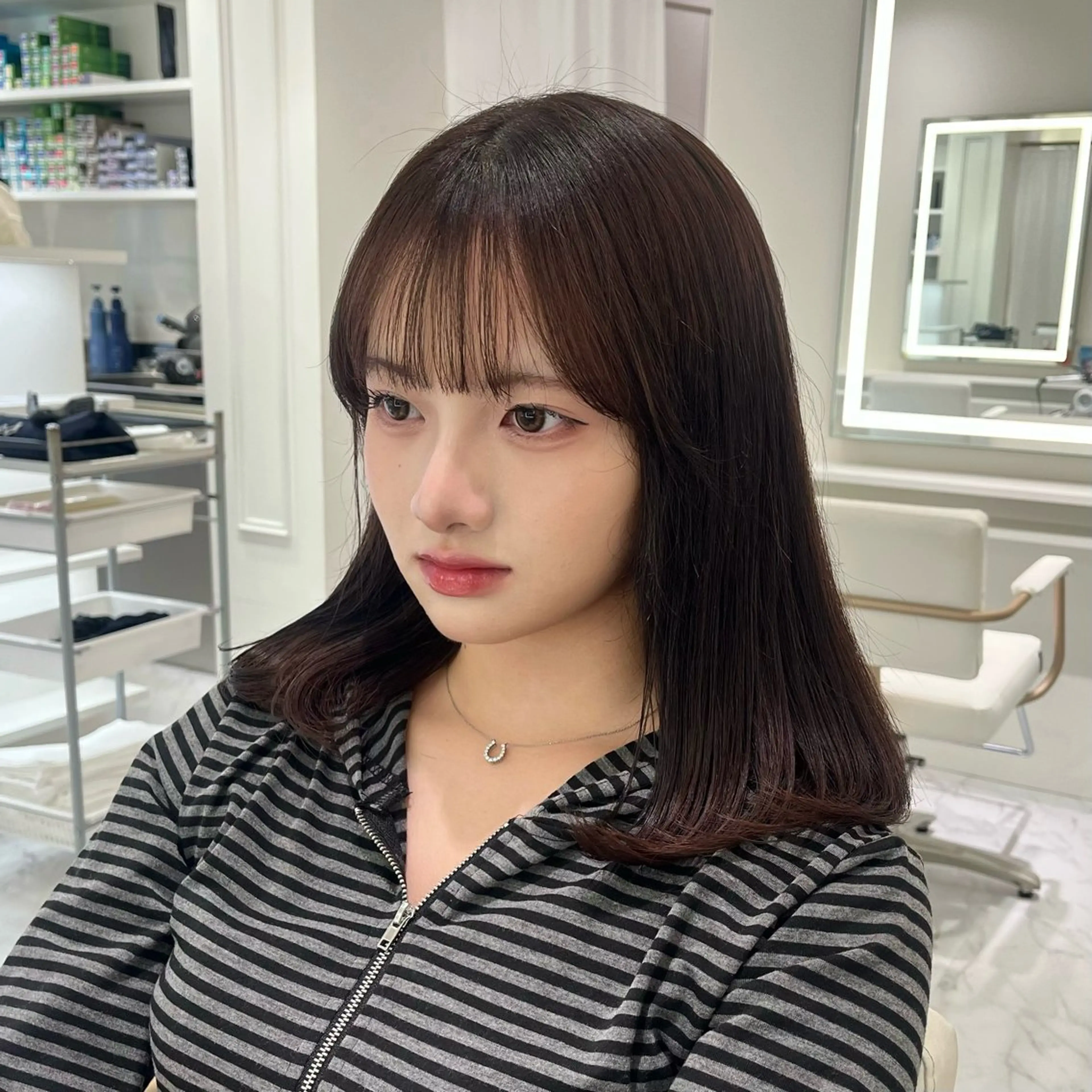 U-24 【似合わせワンカラー🎀】➕【盛れる前髪カット】の写真