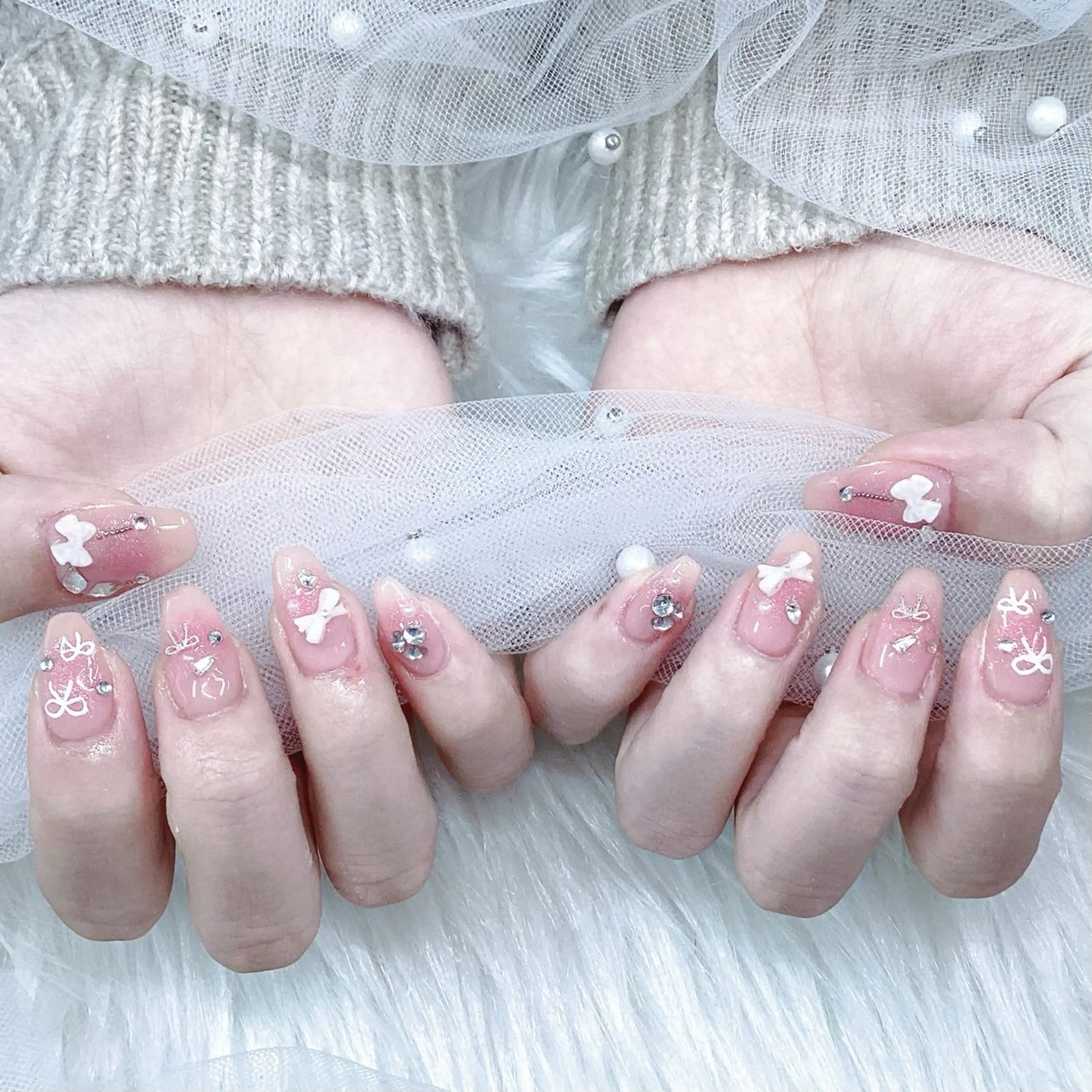 ネイル パーツ全部¥110 サロンミミのネイルデザイン