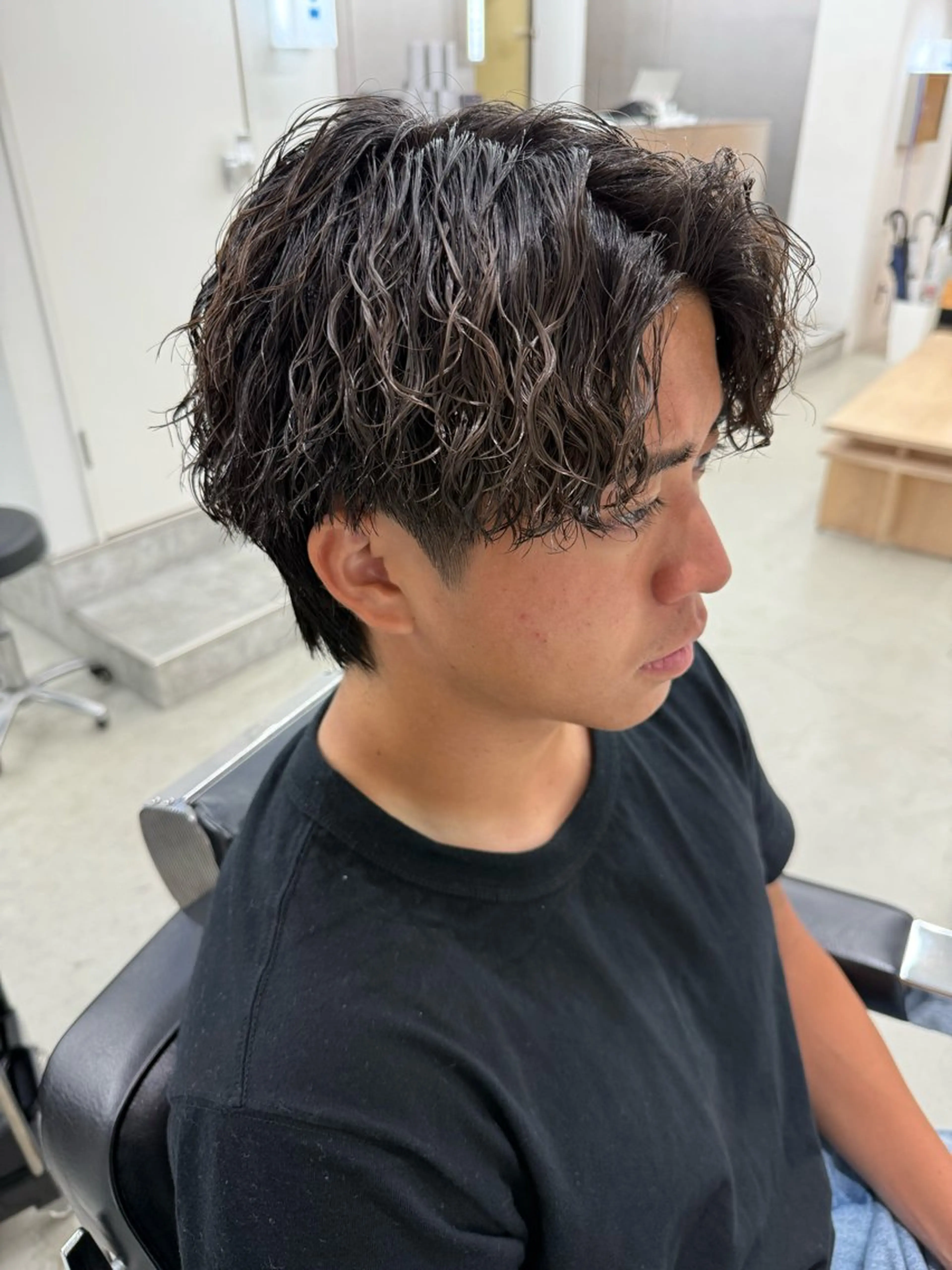ショート パーマ メンズ カット パーマ トリートメント 亀井隆汰/メンズ専門 パーマ特化美容師のヘアスタイル