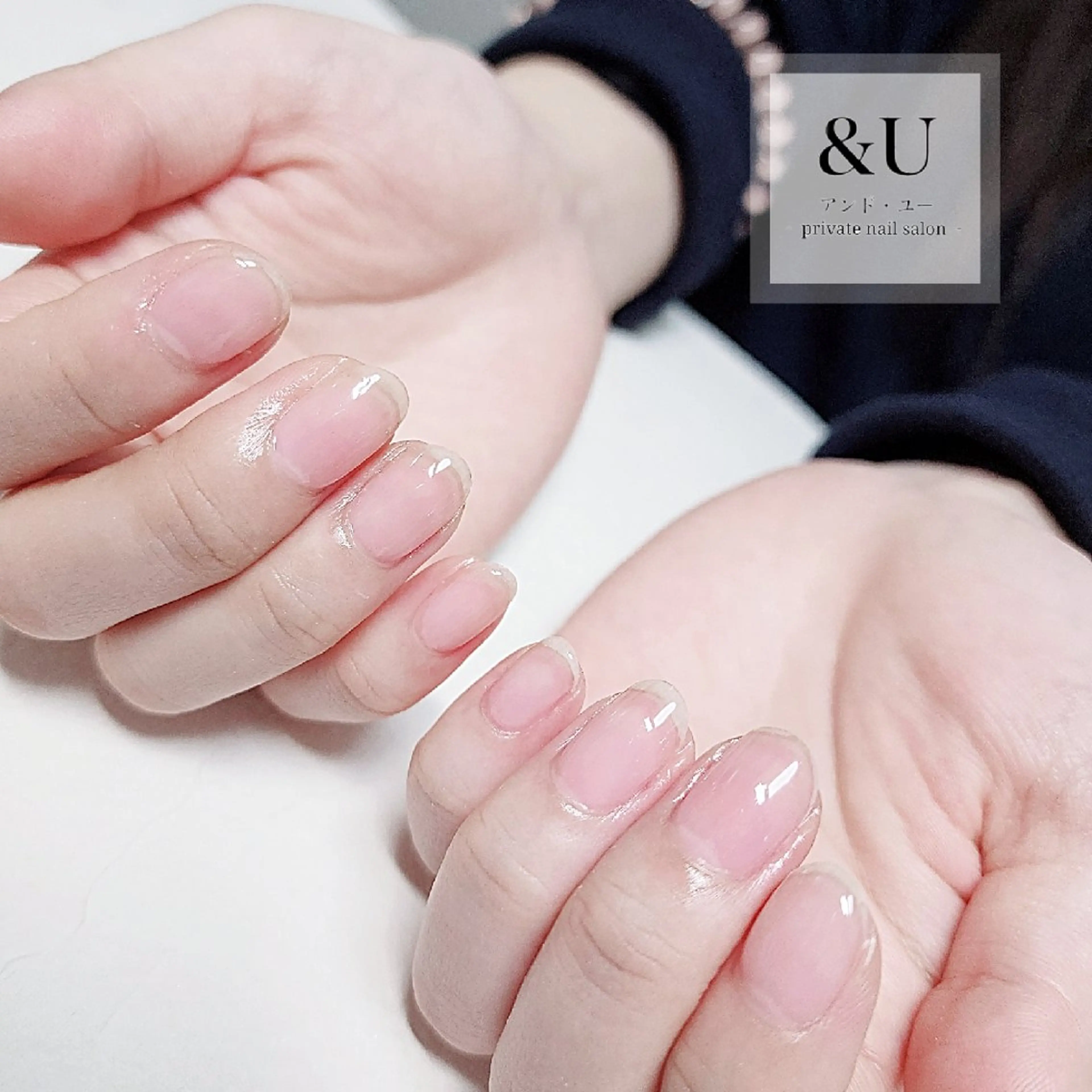 ツヤツヤ☆クリアジェルネイル☆の写真