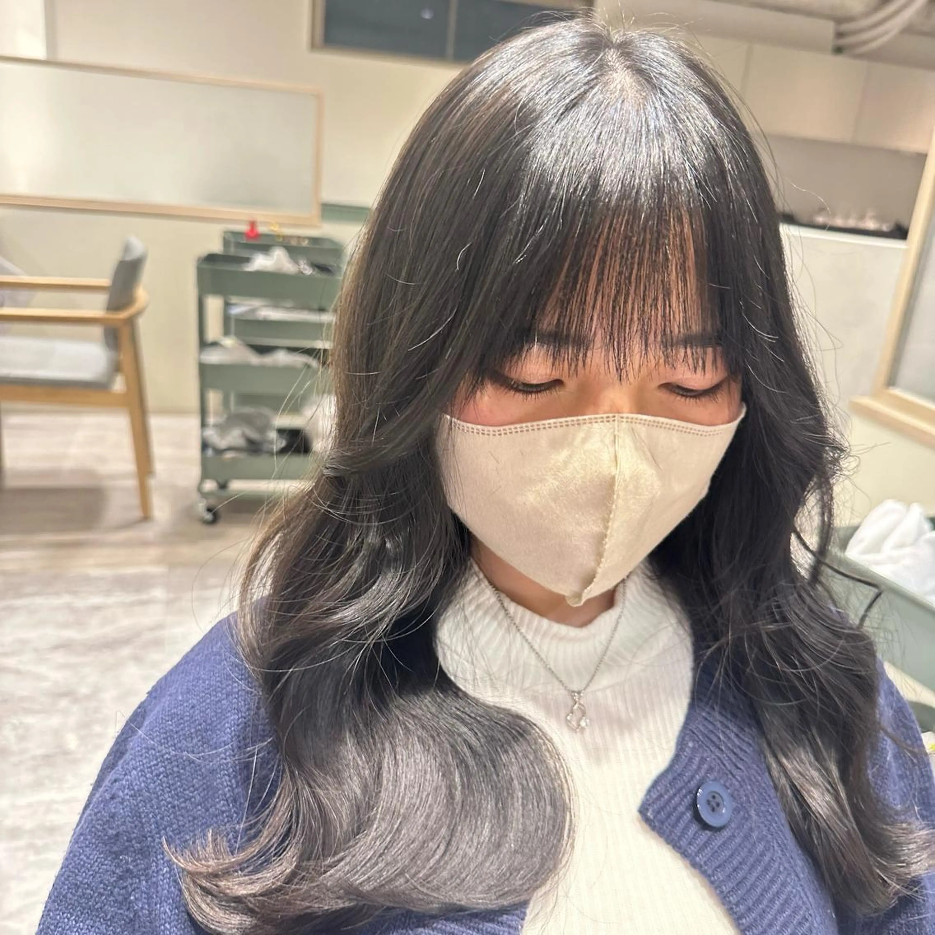 ロング ヘアカラー トリートメント 【SIUN】健太郎 髪質改善/透明感のヘアスタイル