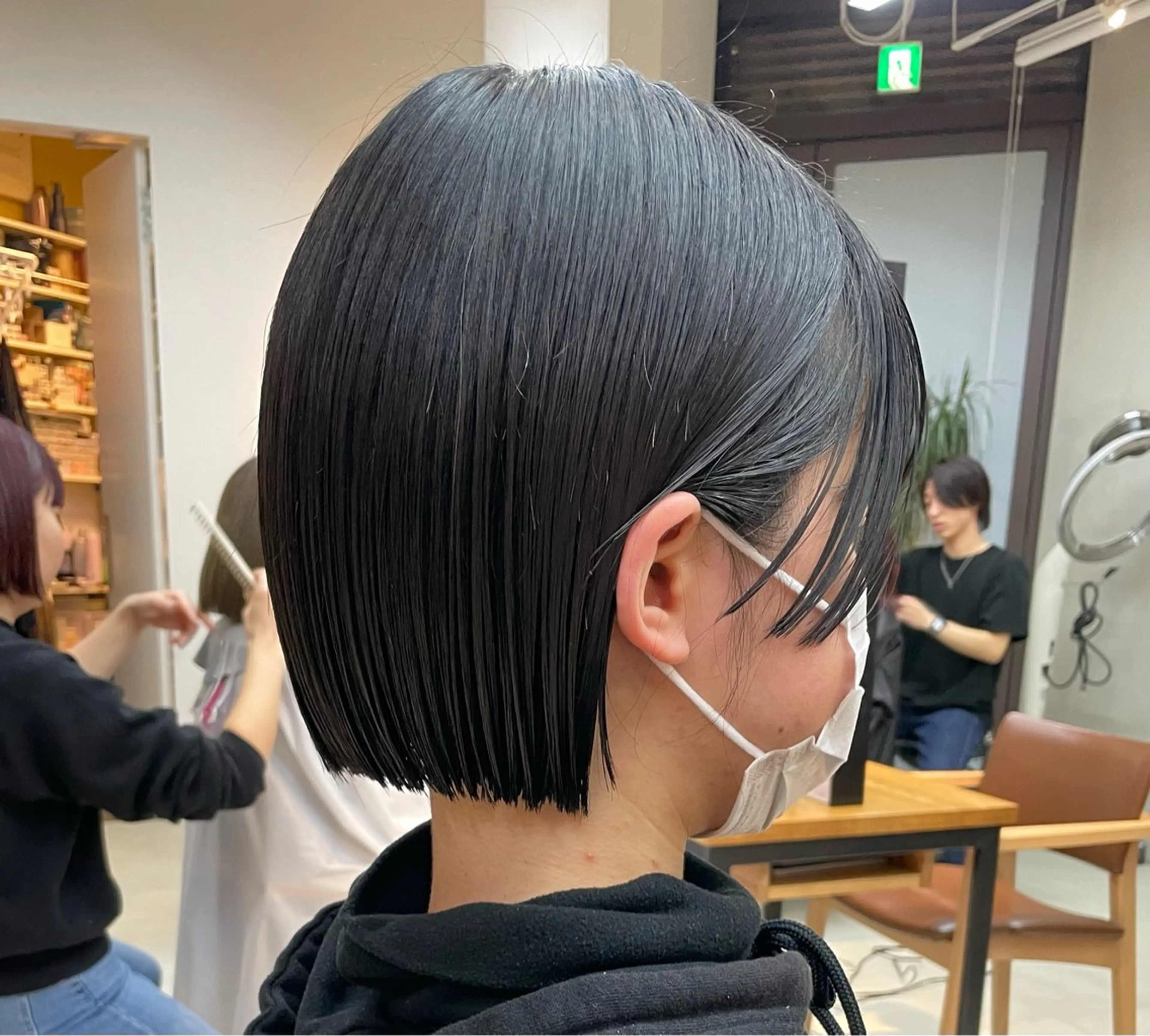 ショート カラー オリーブカラー ボブ カット ヘアカラー トリートメント mee.表参道所属・ボブ/ショート /パーマ/shinのヘアスタイル