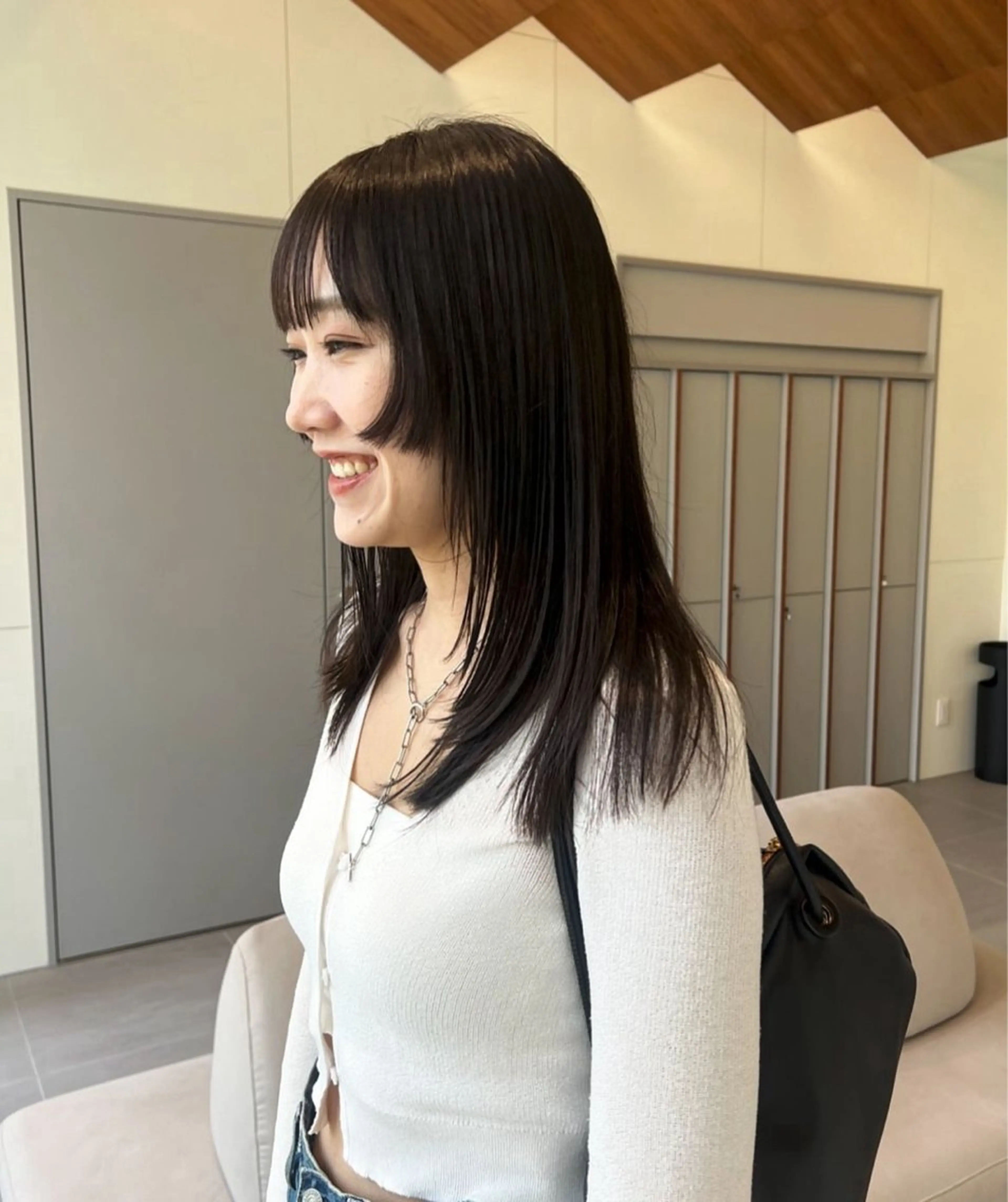 セミロング 似合わせレイヤー🍏 ★パーマ/ののかのヘアスタイル